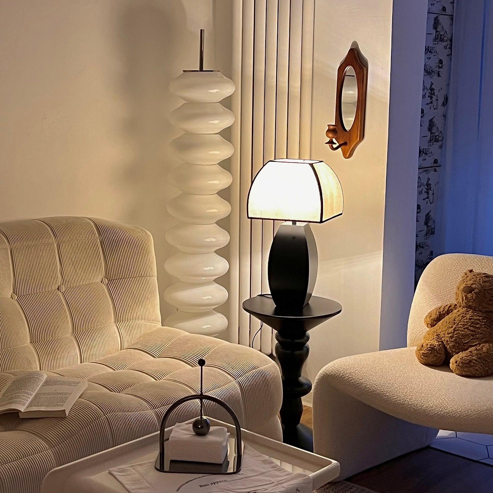 Alux Minimalist Fabric Table Lamp-Neutral Decor
