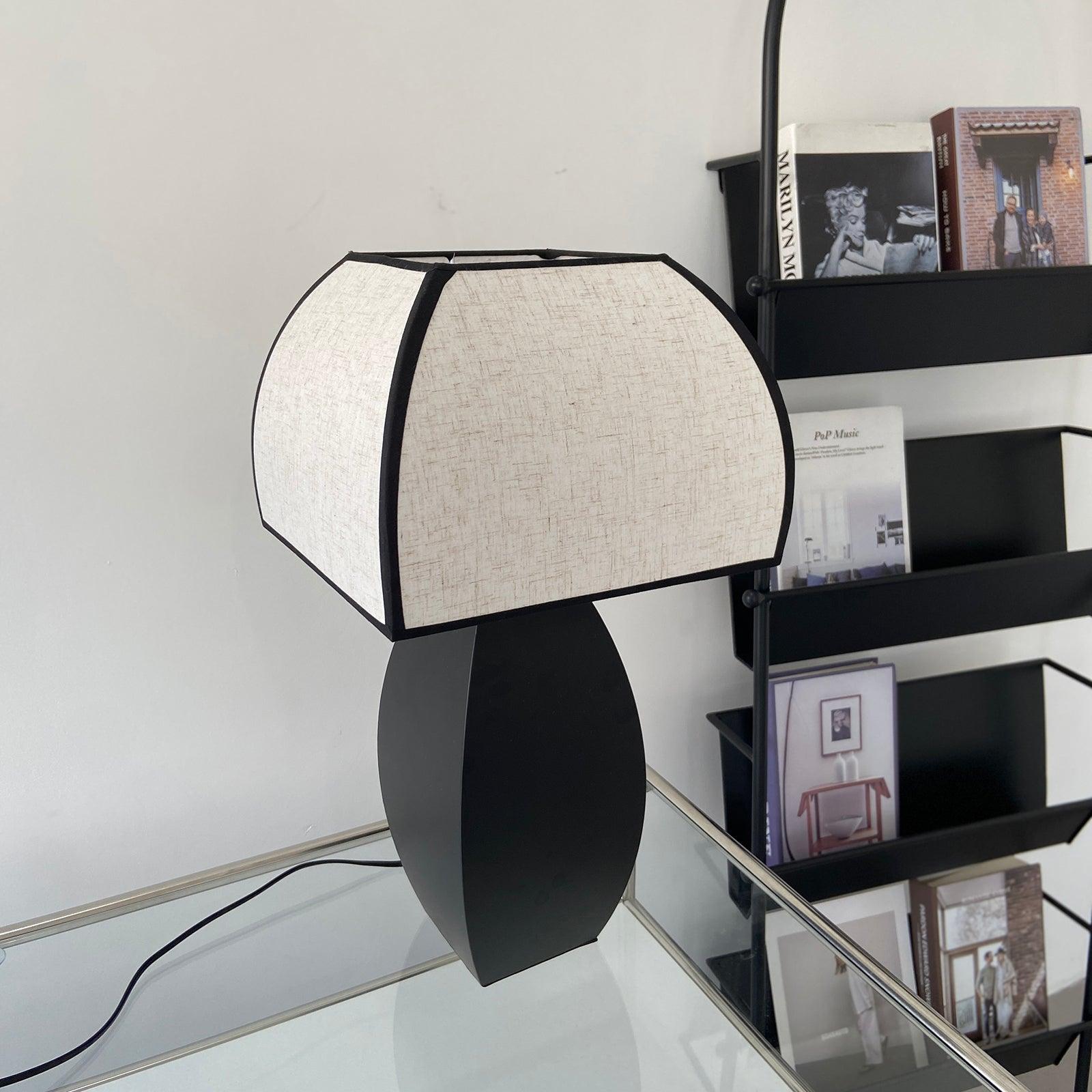 Alux Minimalist Fabric Table Lamp-Neutral Decor