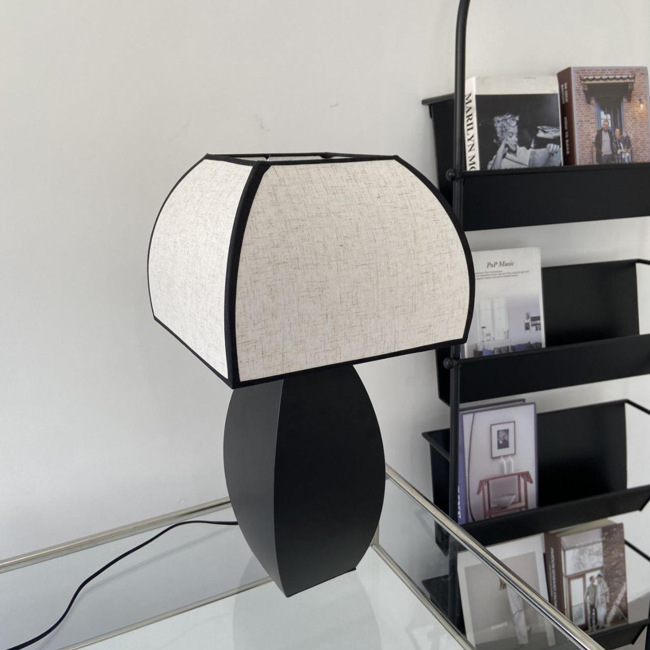 Alux Minimalist Fabric Table Lamp-Neutral Decor