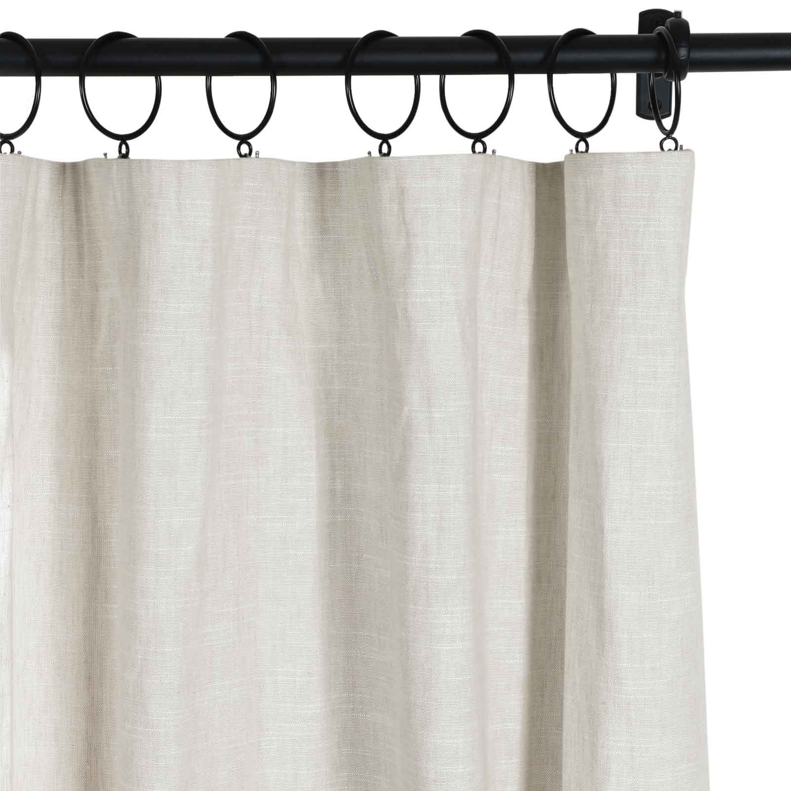 Jenna Linen Curtains & Drapes Soft Top-Neutral Decor