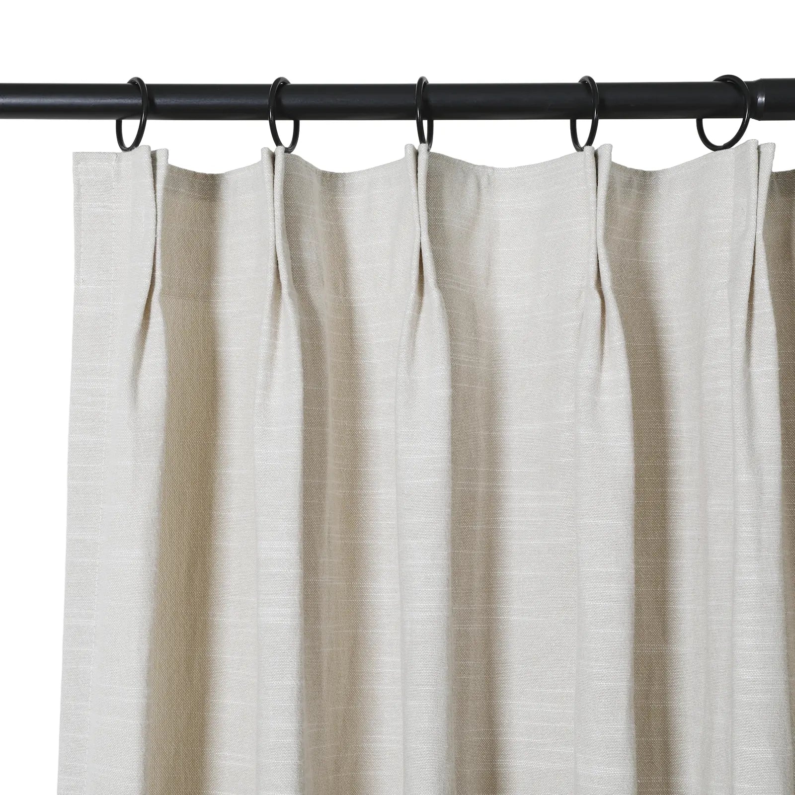 Jenna Linen Curtains & Drapes Pleated-Neutral Decor