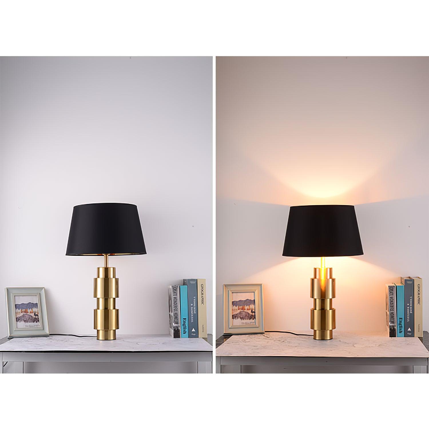 Lyle Fabric Industrial Table Lamp-Neutral Decor