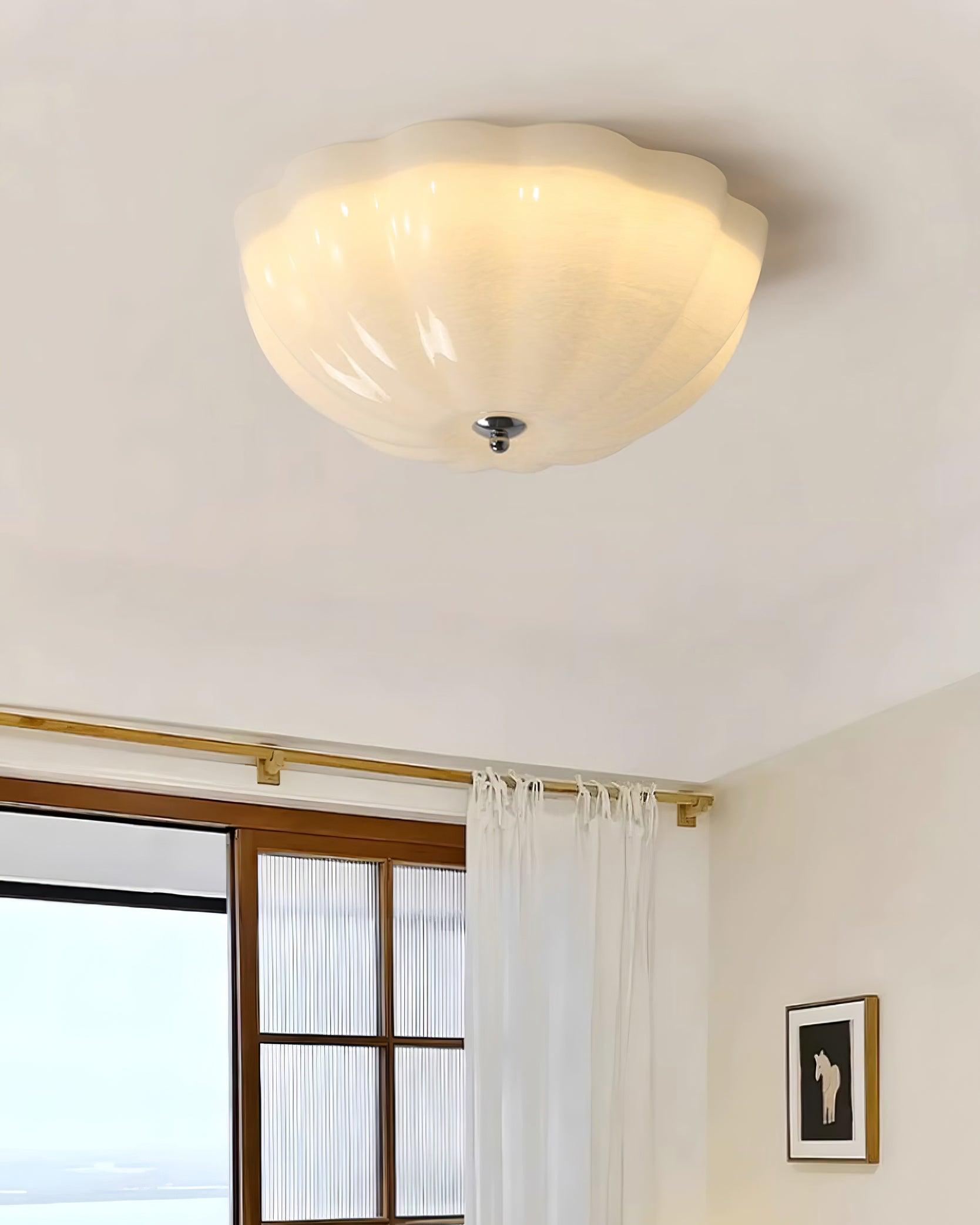 Etta Ceiling Lamp Glass Jelly Opalescent Bedroom-Neutral Decor