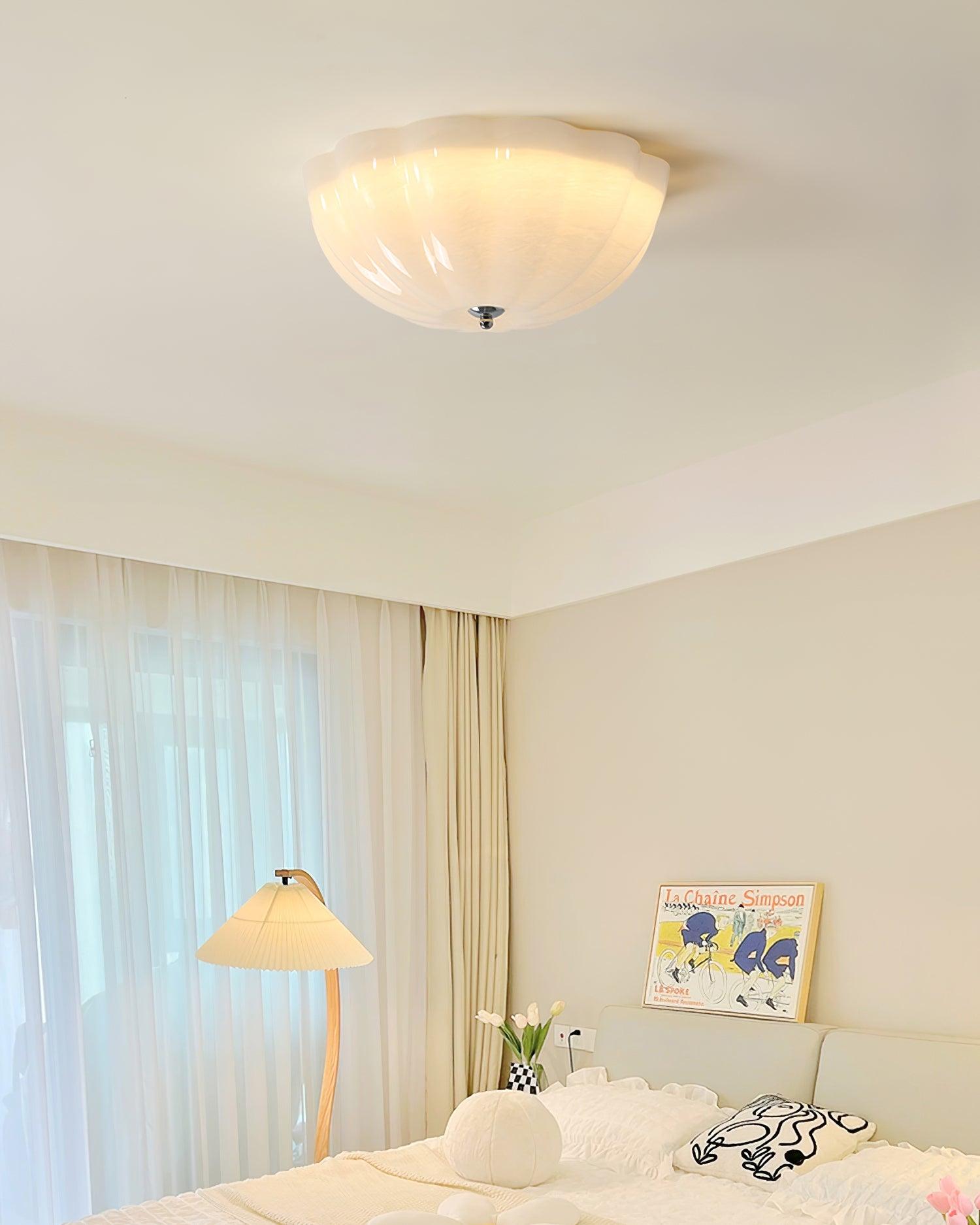 Etta Ceiling Lamp Glass Jelly Opalescent Bedroom-Neutral Decor