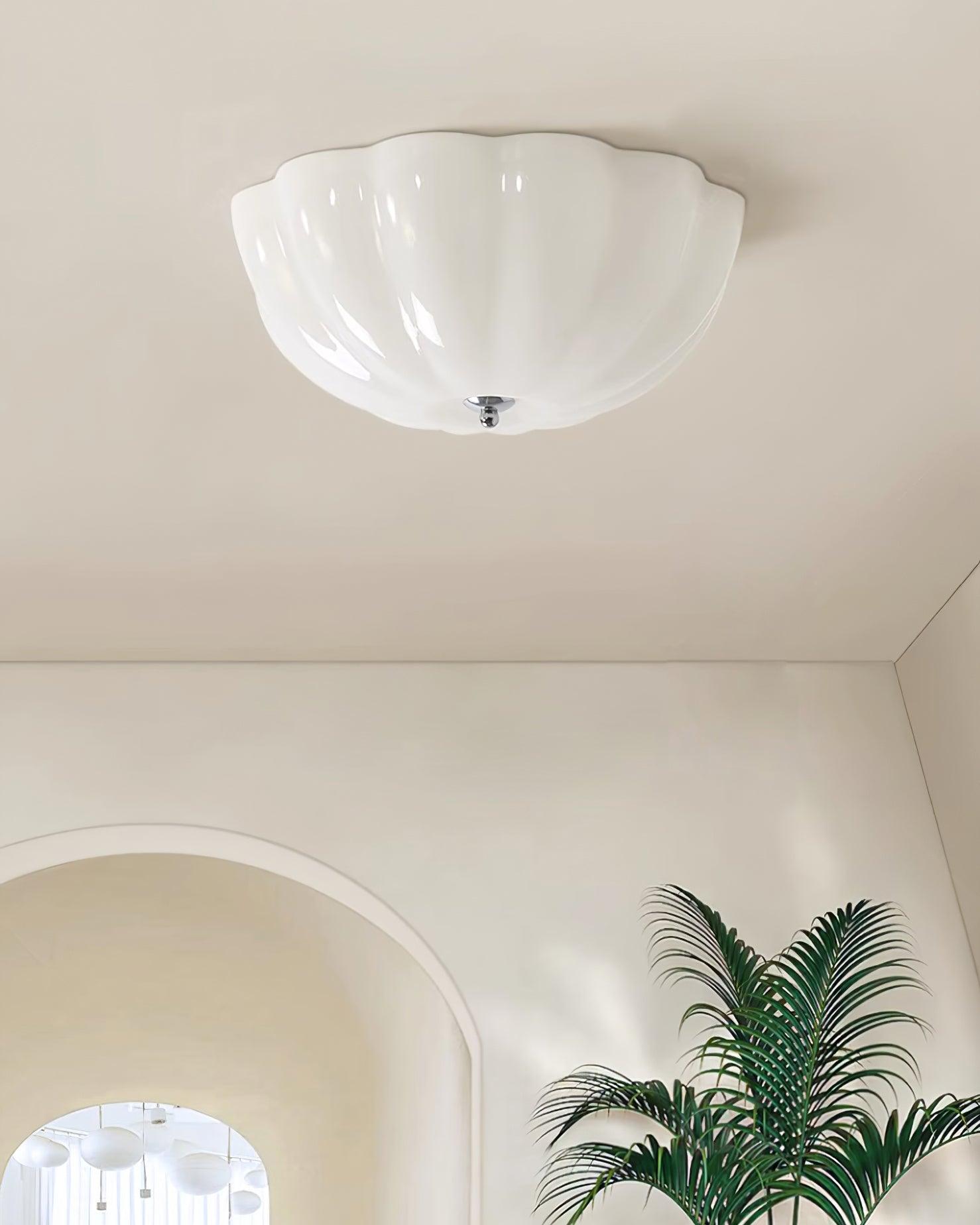 Etta Ceiling Lamp Glass Jelly Opalescent Bedroom-Neutral Decor