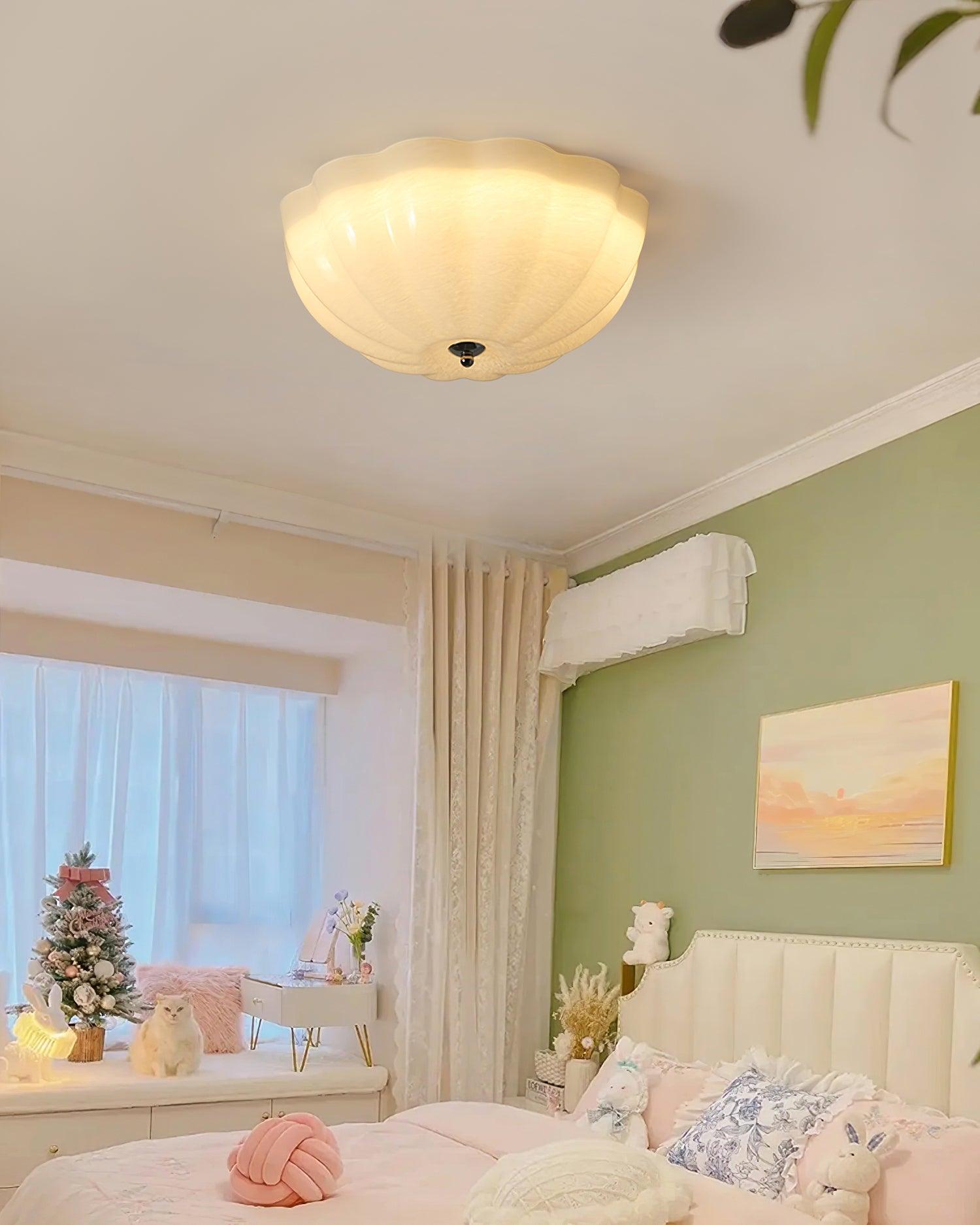 Etta Ceiling Lamp Glass Jelly Opalescent Bedroom-Neutral Decor