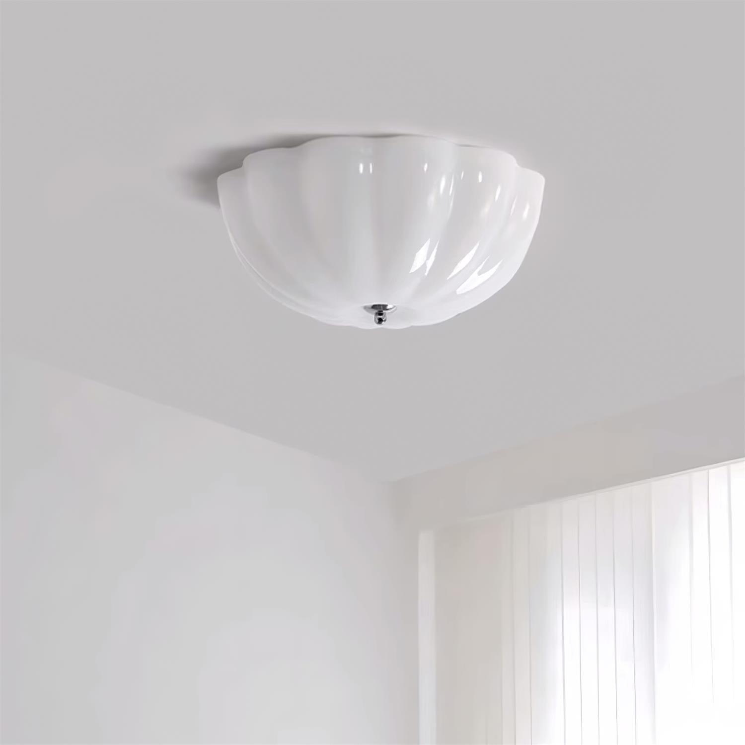 Etta Ceiling Lamp Glass Jelly Opalescent Bedroom-Neutral Decor
