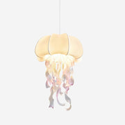 Avena Pendant Light with Iridescent Ribbons-Neutral Decor