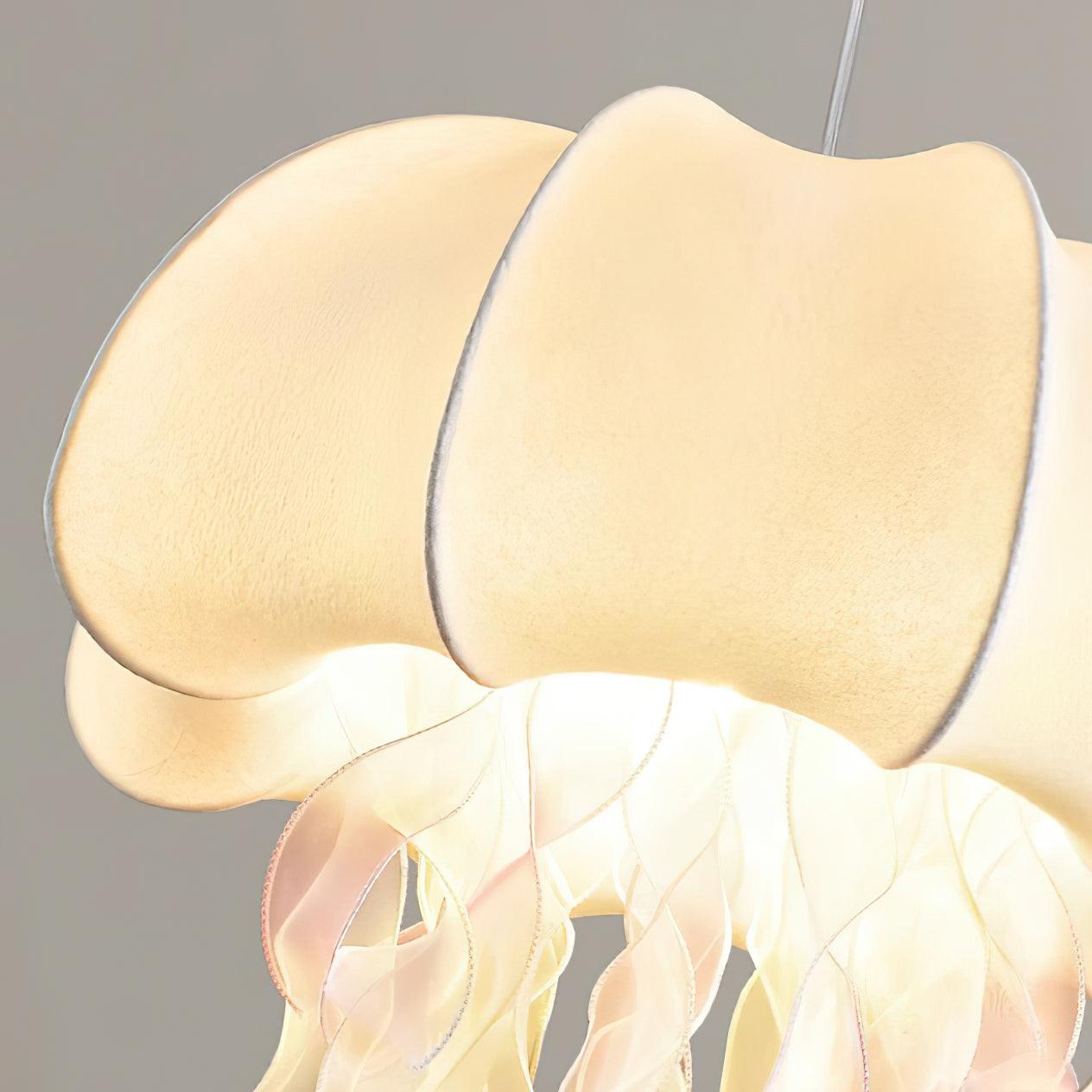Avena Pendant Light with Iridescent Ribbons-Neutral Decor