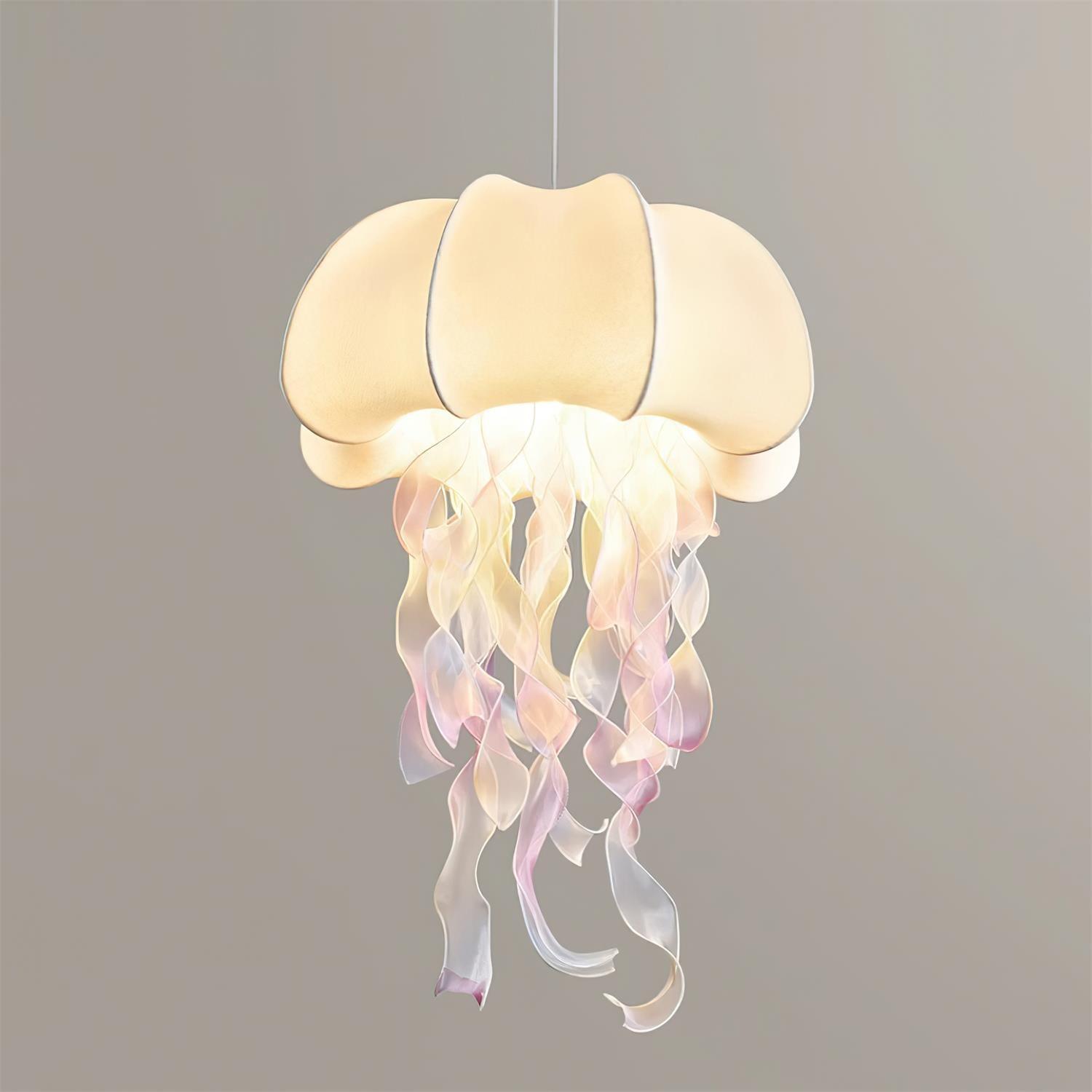 Avena Pendant Light with Iridescent Ribbons-Neutral Decor