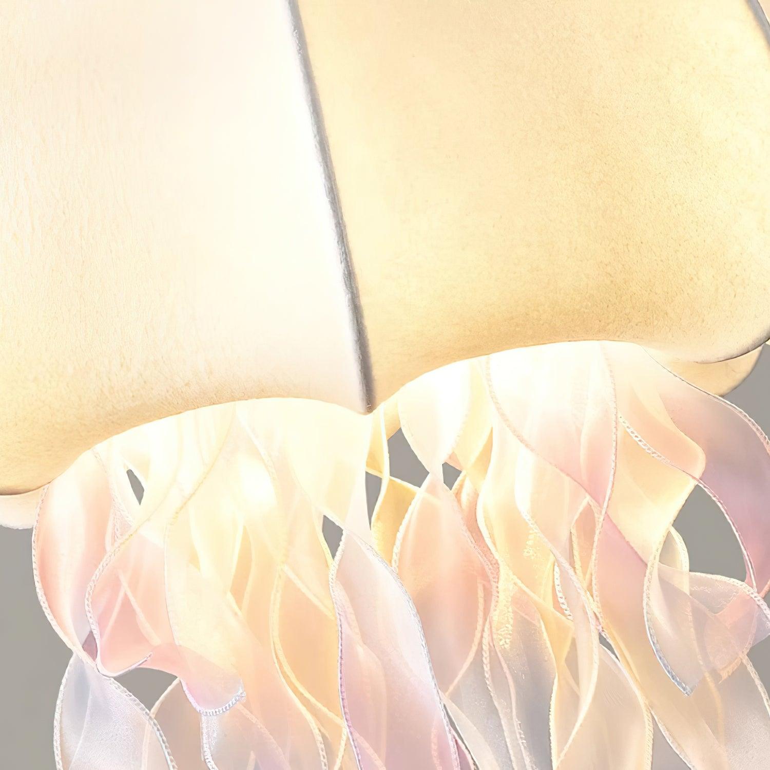 Jellyfish Pendant Light with Iridescent Ribbons