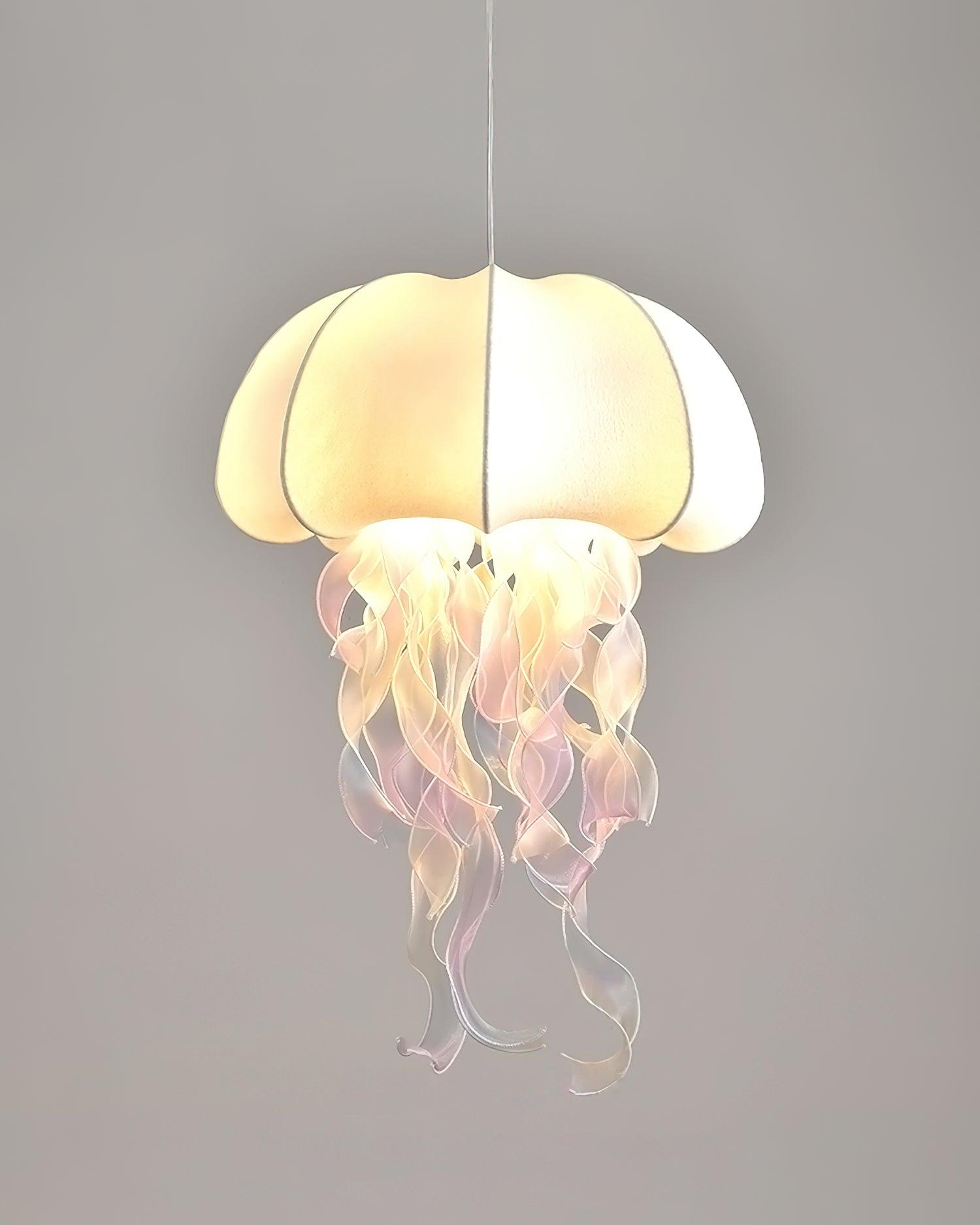 Avena Pendant Light with Iridescent Ribbons-Neutral Decor