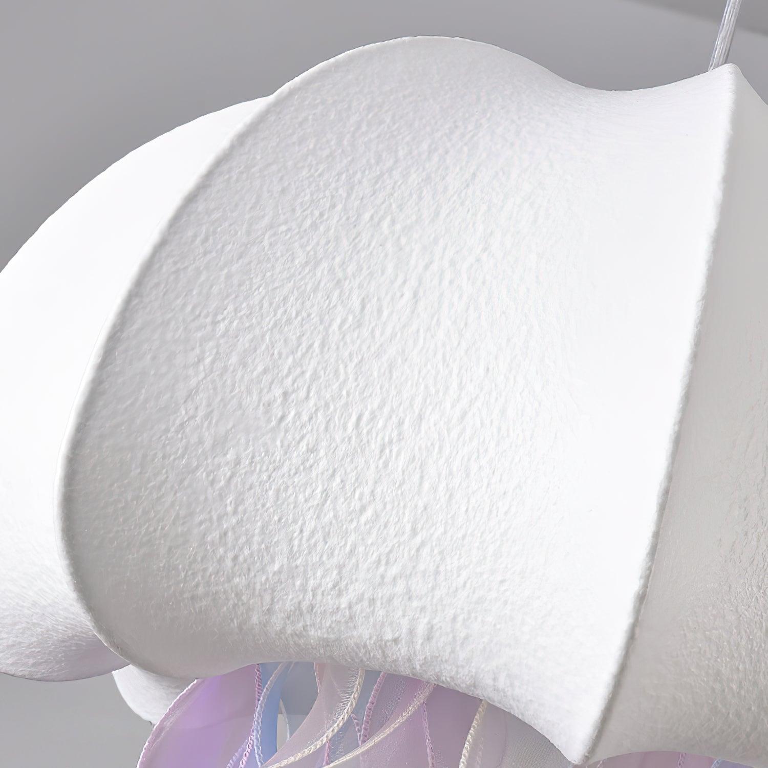 Avena Pendant Light with Iridescent Ribbons-Neutral Decor