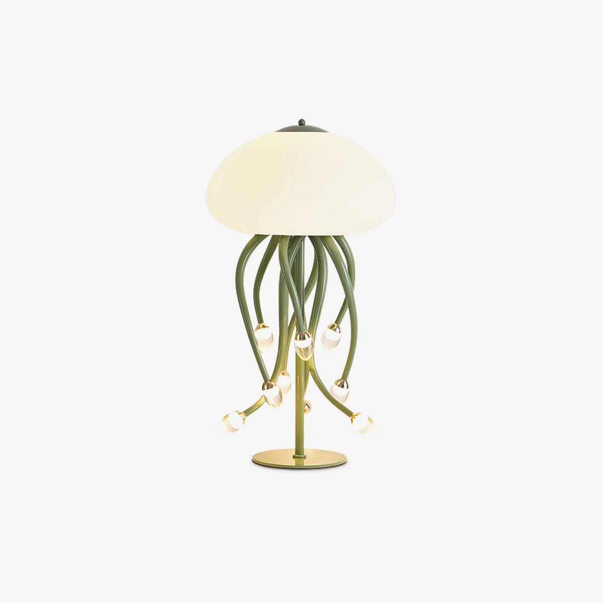 Zosilyra Whimsical Glass Jellyfish Table Lamp-Neutral Decor