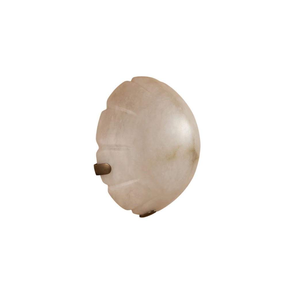 Jellyfish Alabaster Wall Lamp in a contemporary living room.