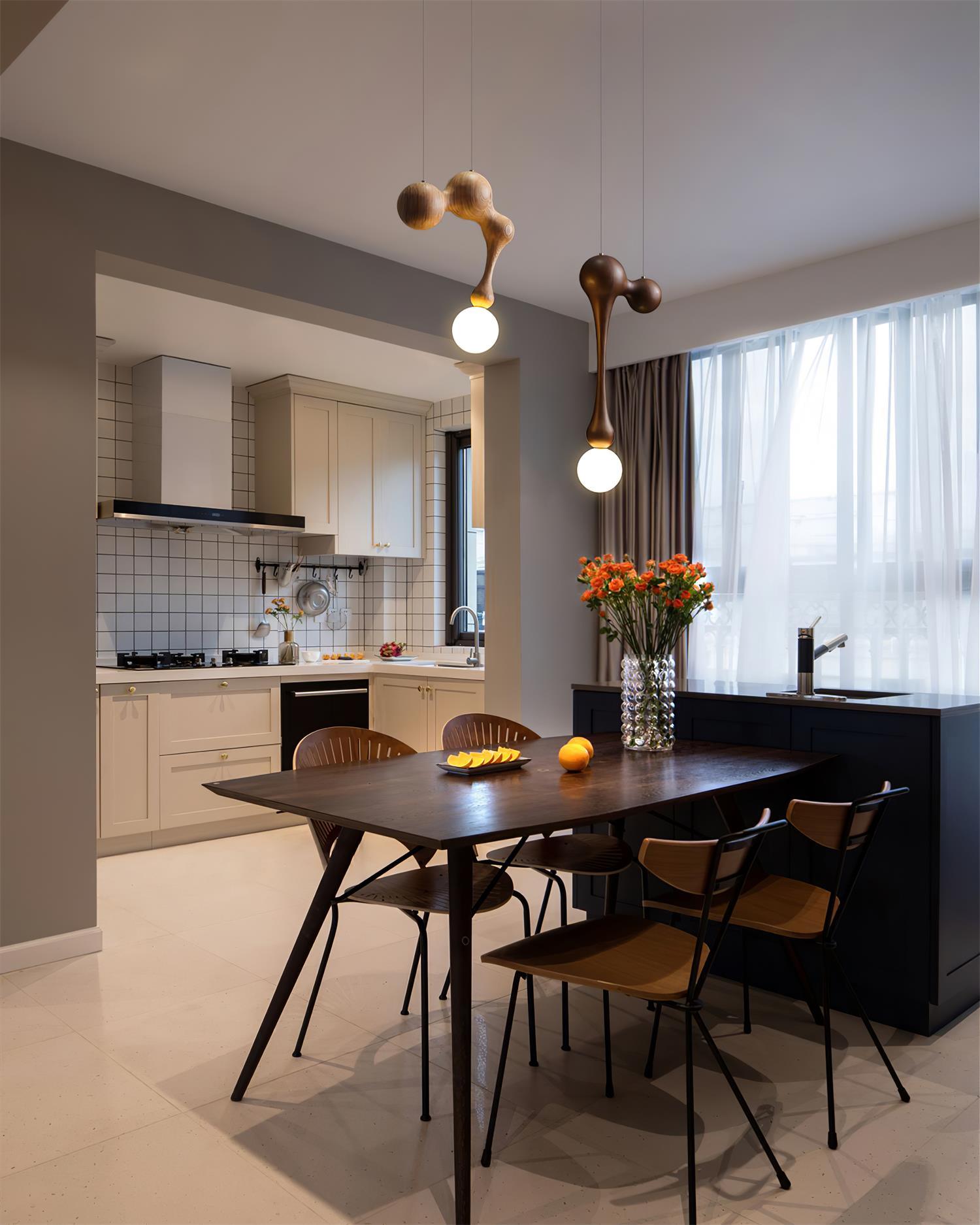 Hale Luxury Wood Pendant Light-Neutral Decor