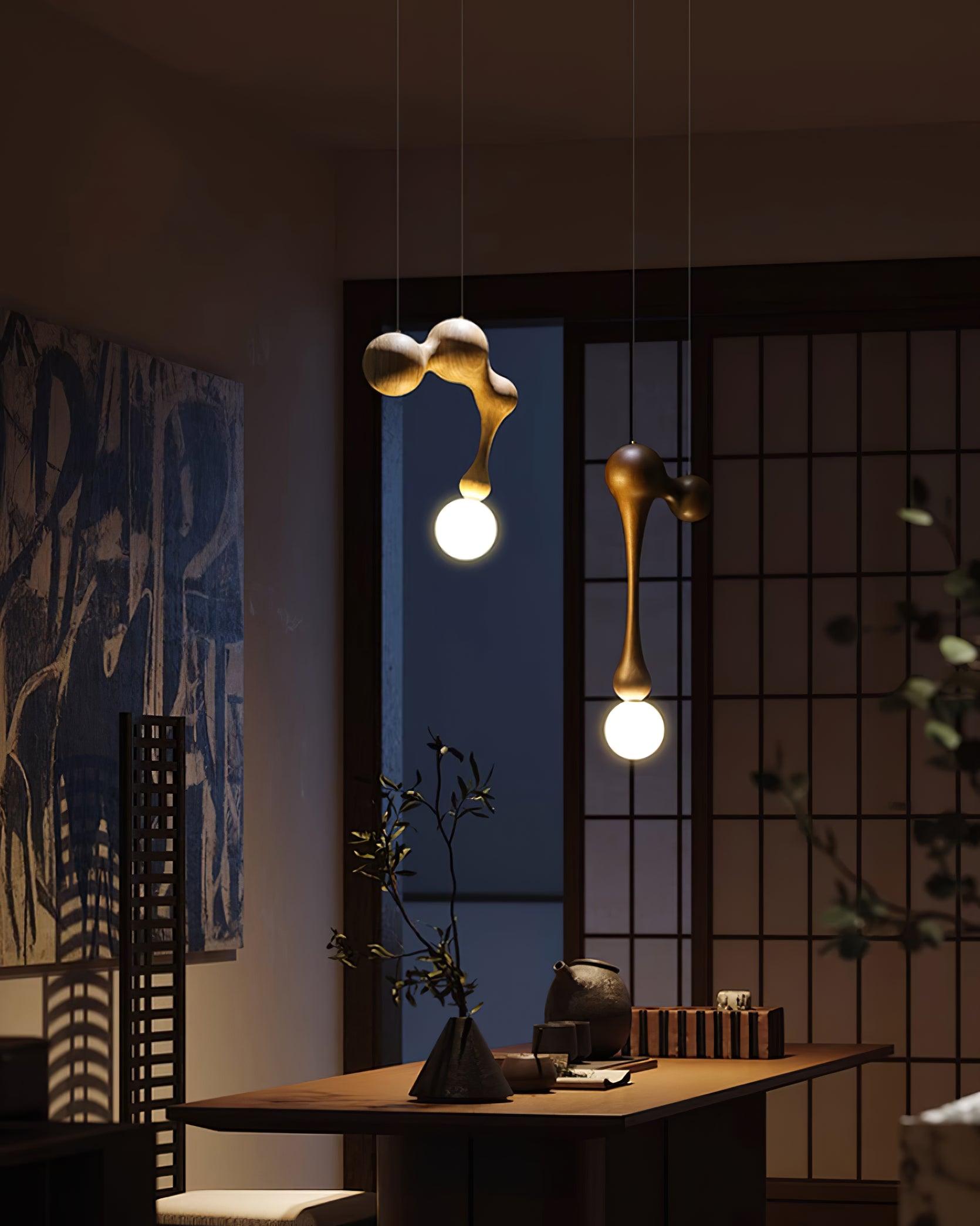 Hale Luxury Wood Pendant Light-Neutral Decor