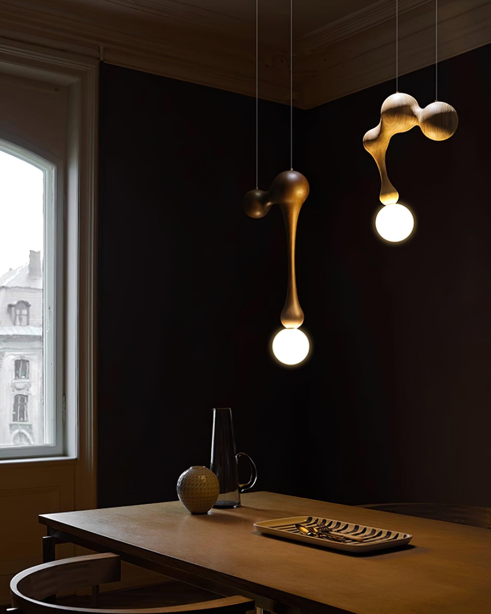 Hale Luxury Wood Pendant Light-Neutral Decor