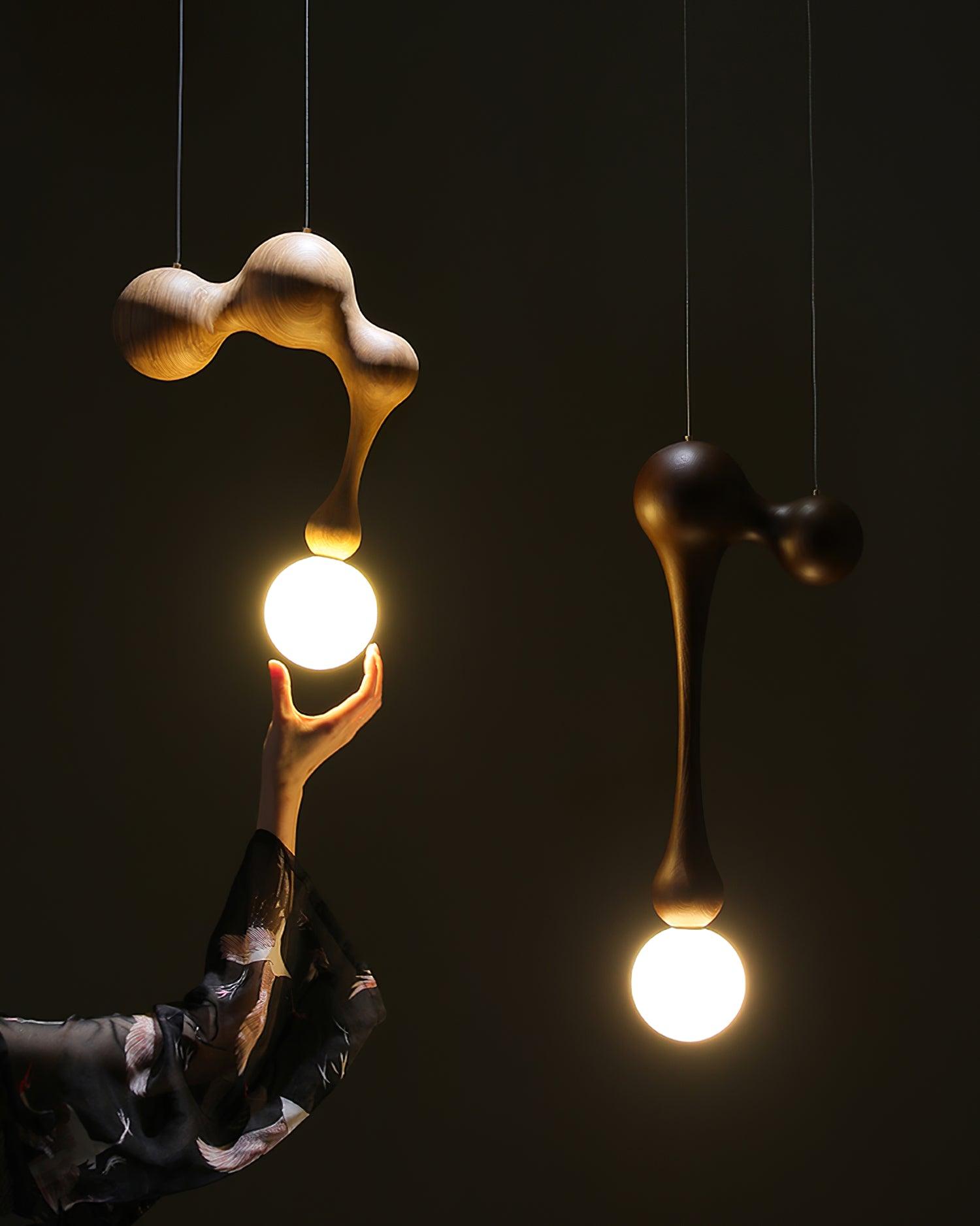 Hale Luxury Wood Pendant Light-Neutral Decor