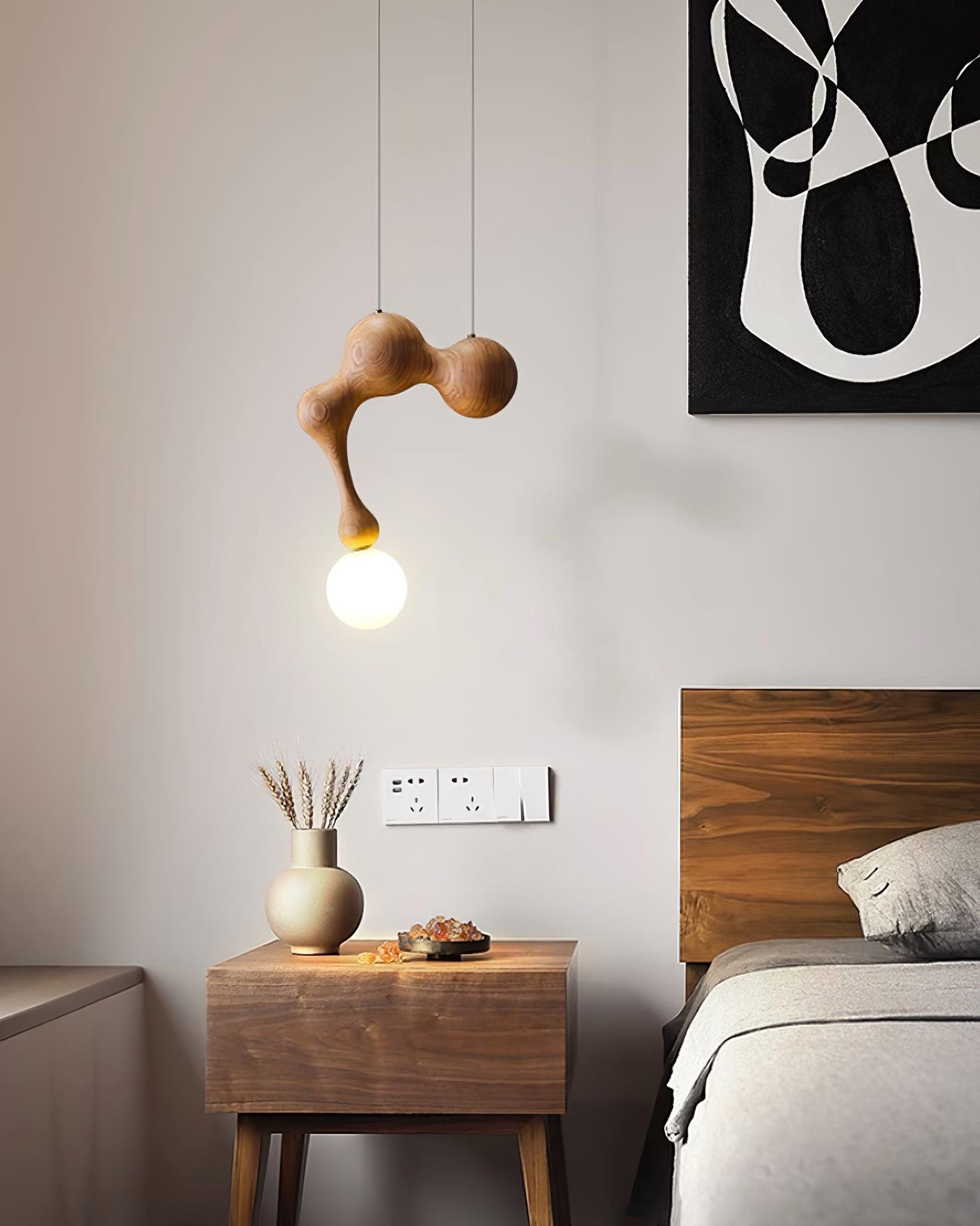 Hale Luxury Wood Pendant Light-Neutral Decor