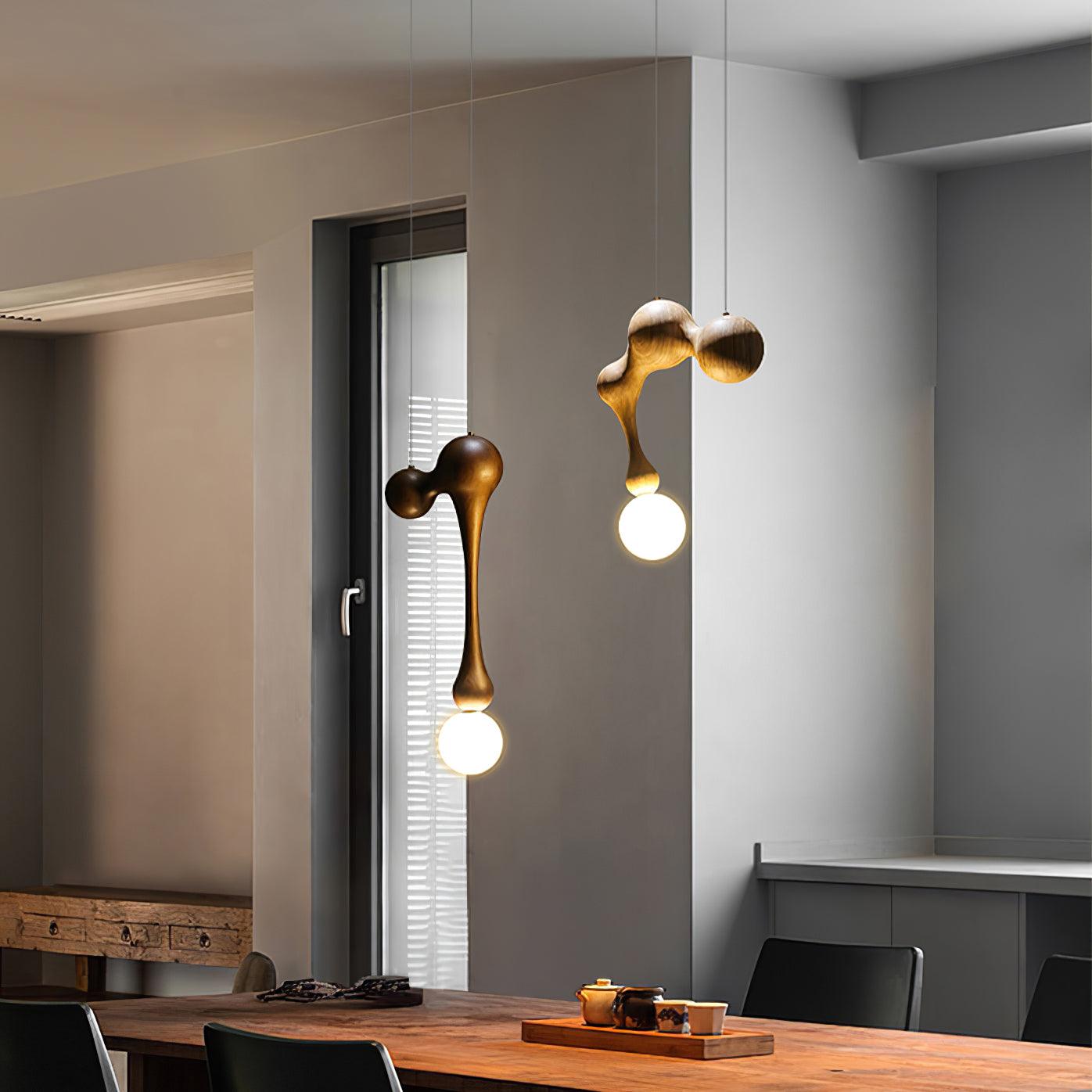 Hale Luxury Wood Pendant Light-Neutral Decor
