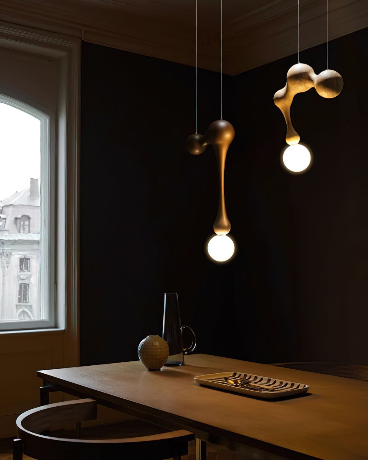 Hale Luxury Wood Pendant Light-Neutral Decor