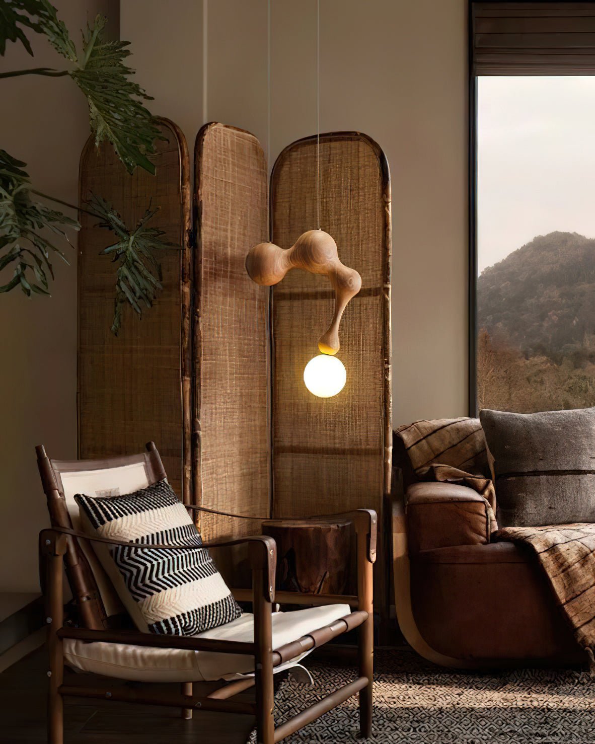 Hale Luxury Wood Pendant Light-Neutral Decor