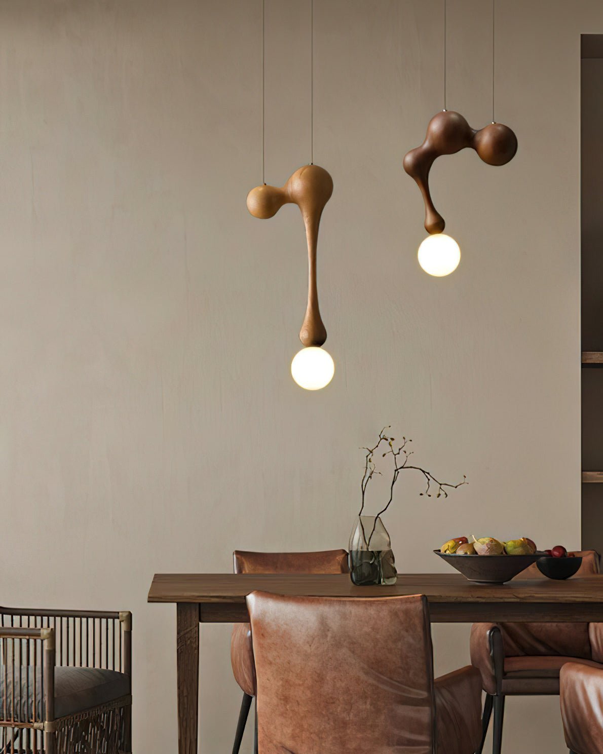 Hale Luxury Wood Pendant Light-Neutral Decor