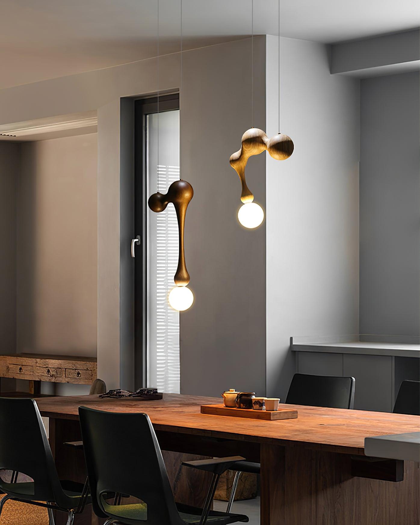 Hale Luxury Wood Pendant Light-Neutral Decor