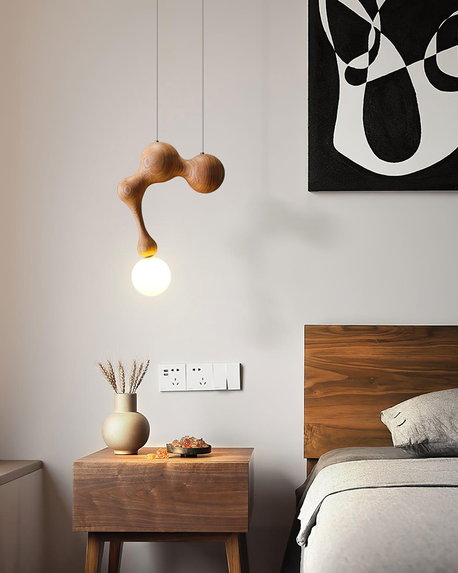 Hale Luxury Wood Pendant Light-Neutral Decor