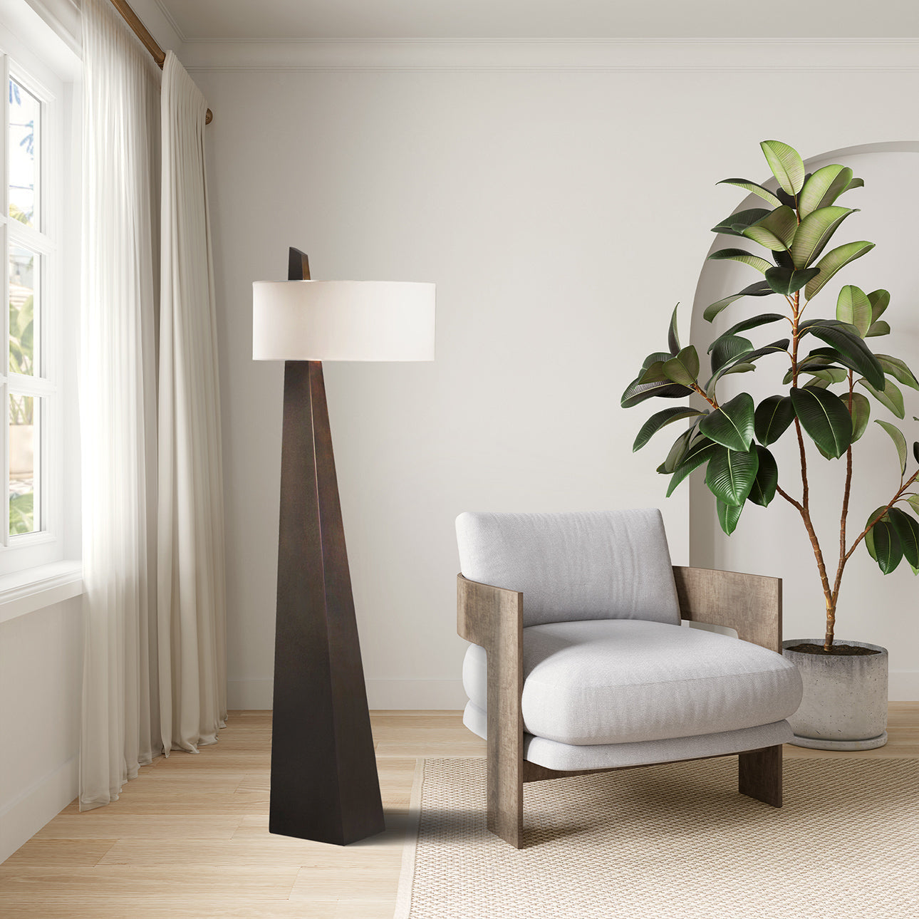Thalia Obelisk Floor Lamp