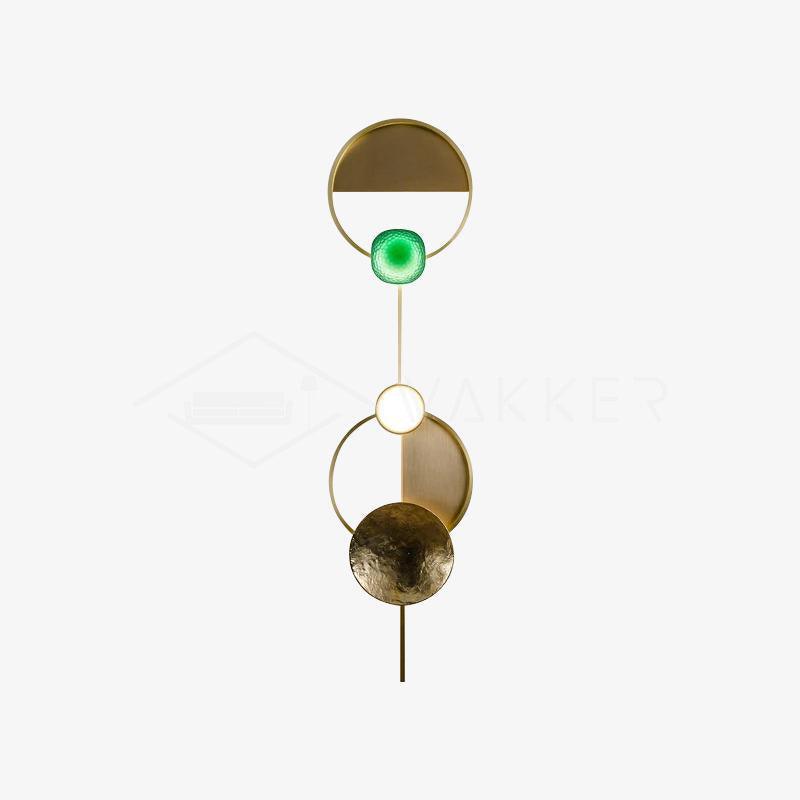 Elynis Brass & Glass Modern Wall Lamp-Neutral Decor