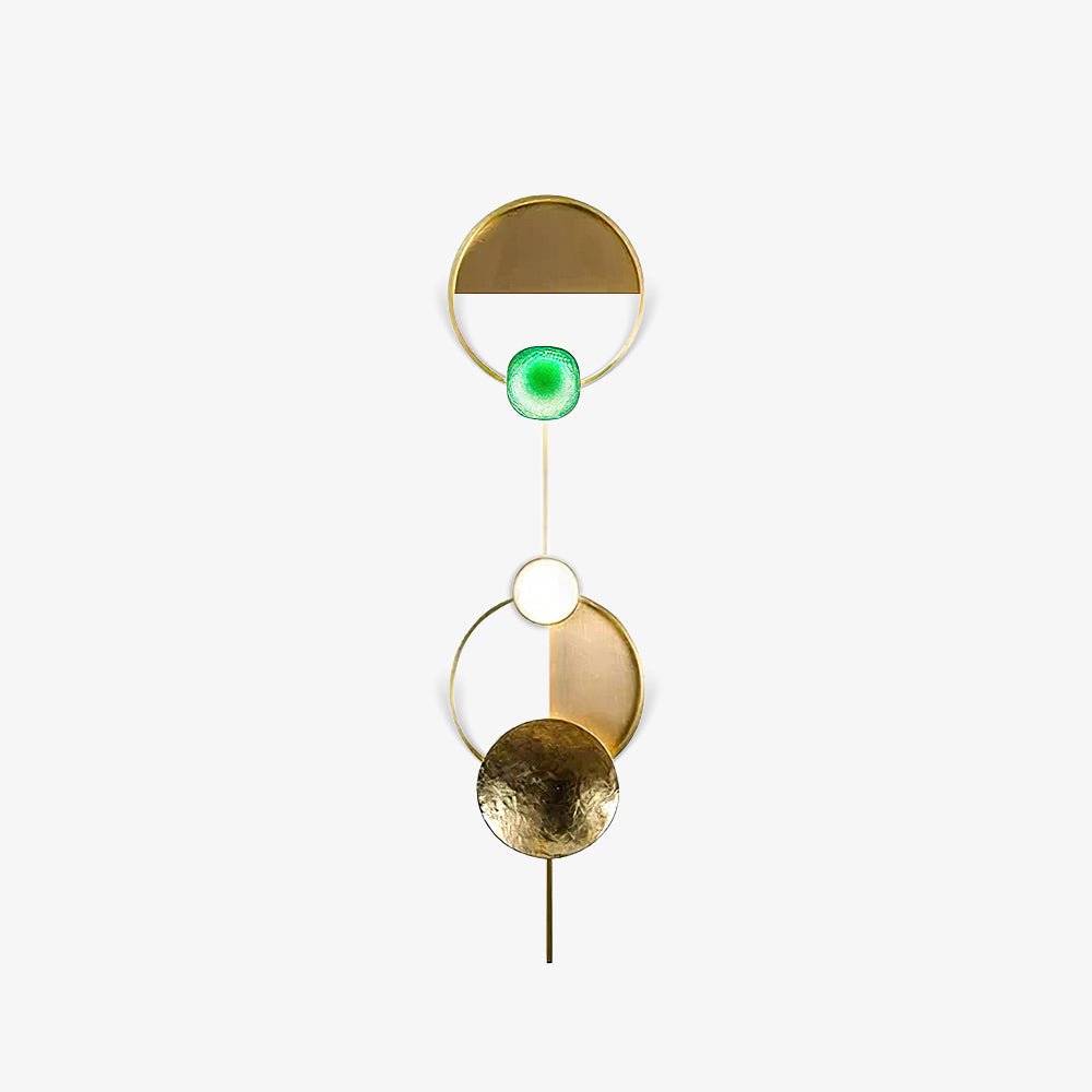 Elynis Brass & Glass Modern Wall Lamp-Neutral Decor