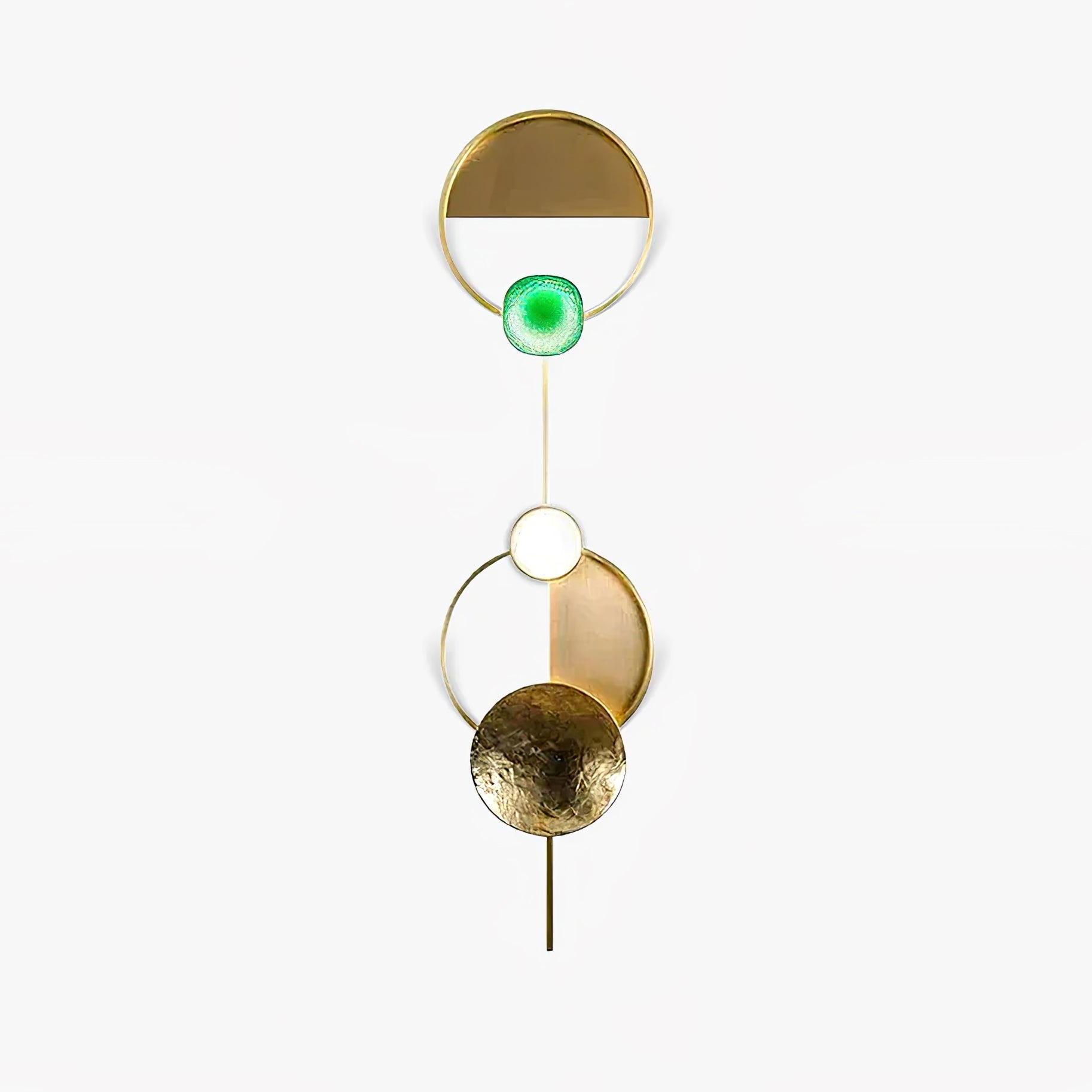 Elynis Brass & Glass Modern Wall Lamp-Neutral Decor