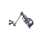 Jielde style adjustable wall lamp in silver.