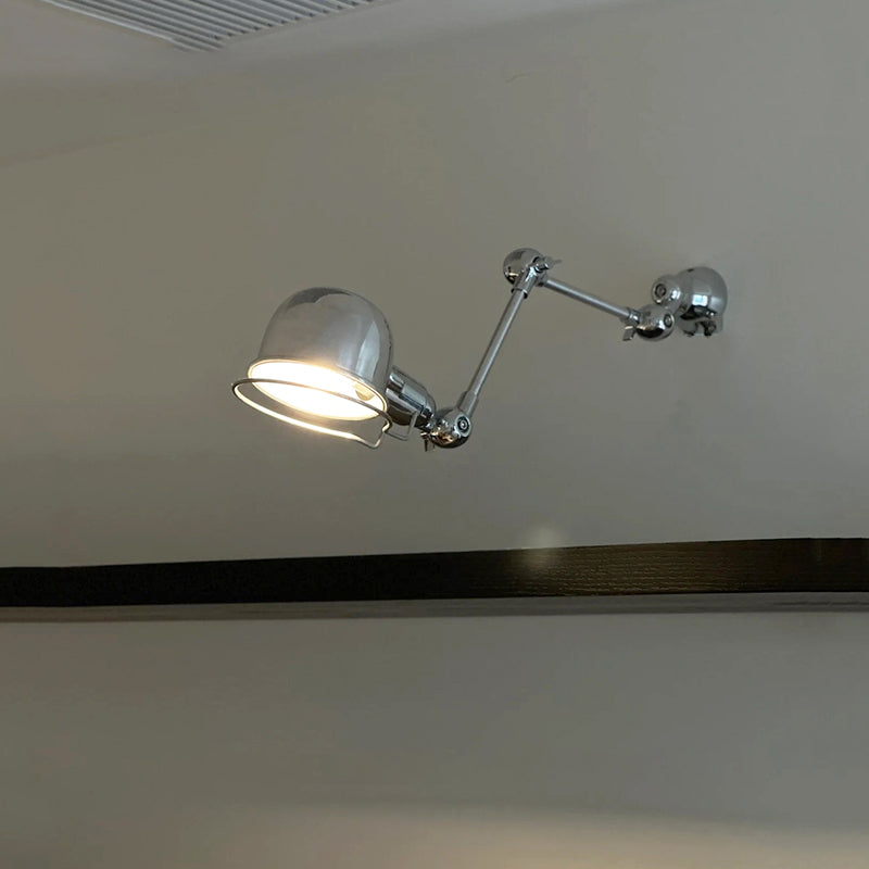 Another angle of the lamp's adjustable arm.