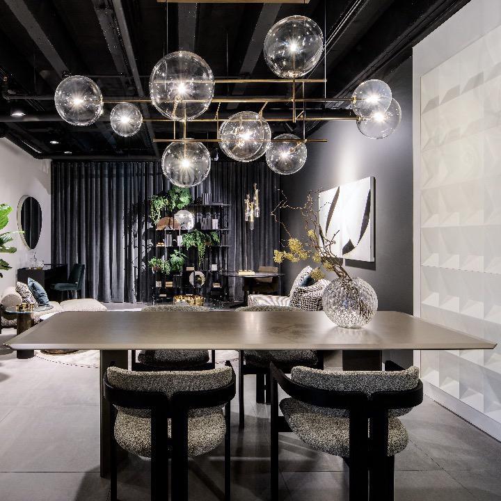 Aveno Chandelier LED Clear Crystal-Neutral Decor