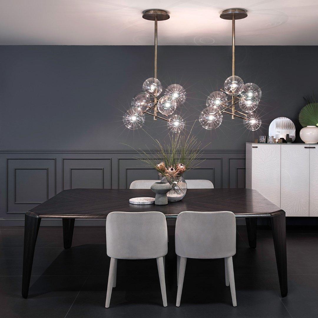 Aveno Chandelier LED Clear Crystal-Neutral Decor