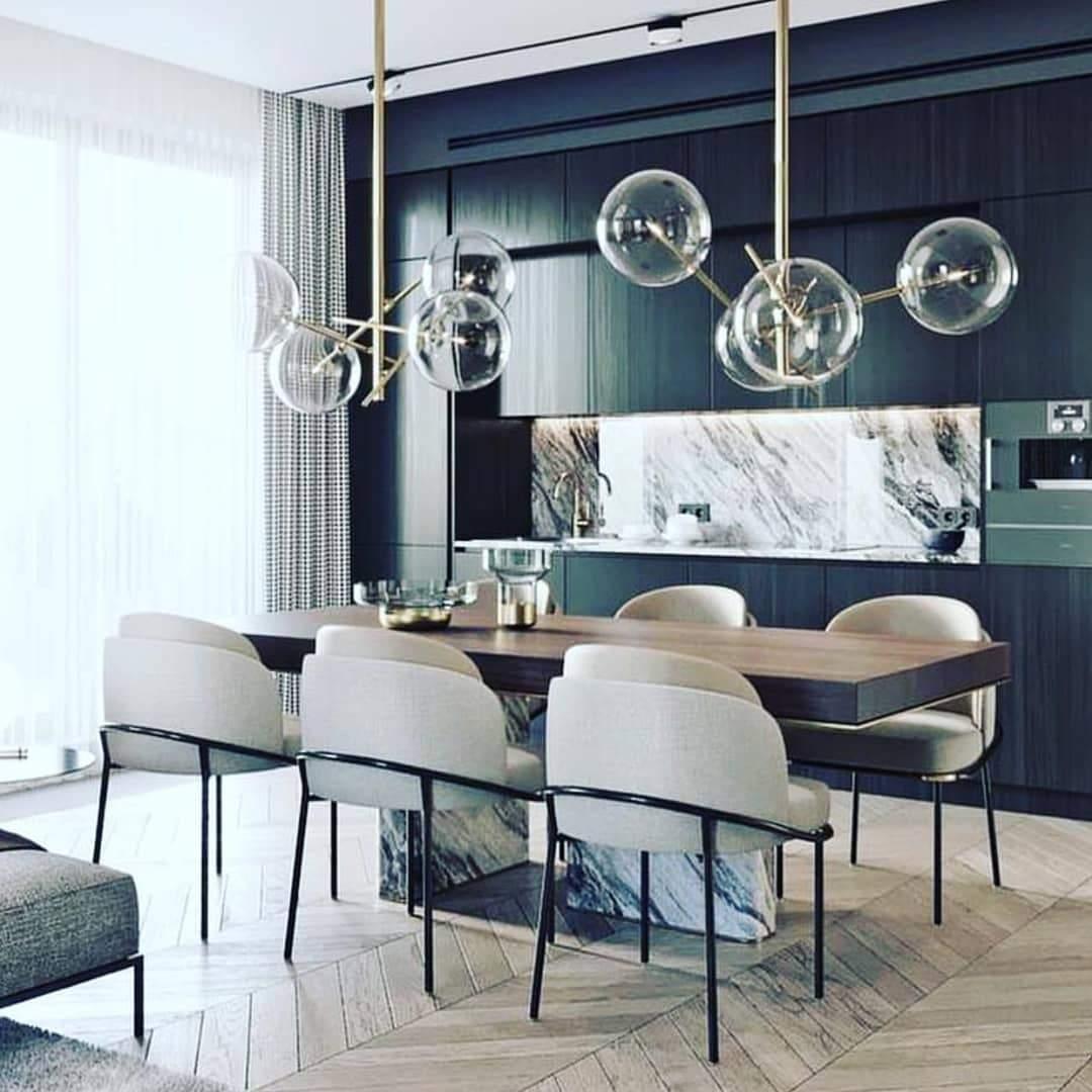 Aveno Chandelier LED Clear Crystal-Neutral Decor