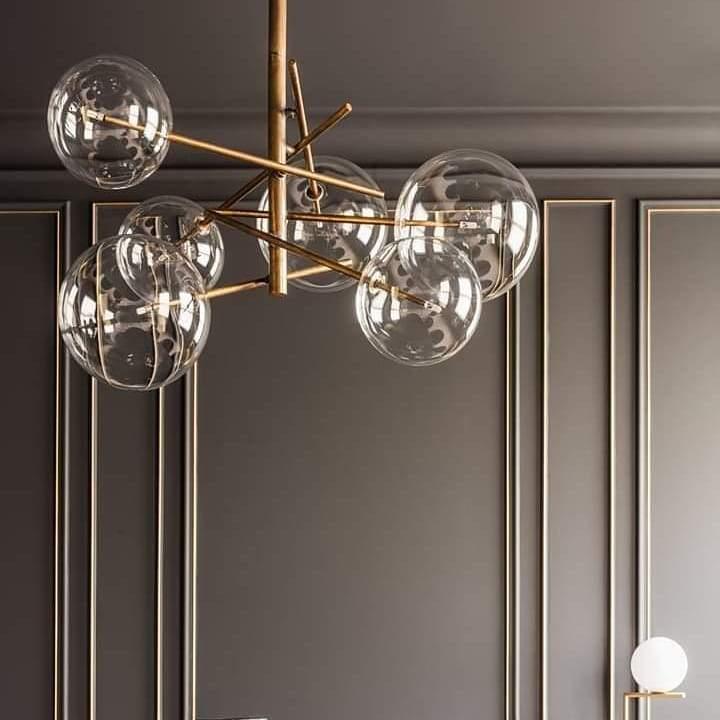 Aveno Chandelier LED Clear Crystal-Neutral Decor