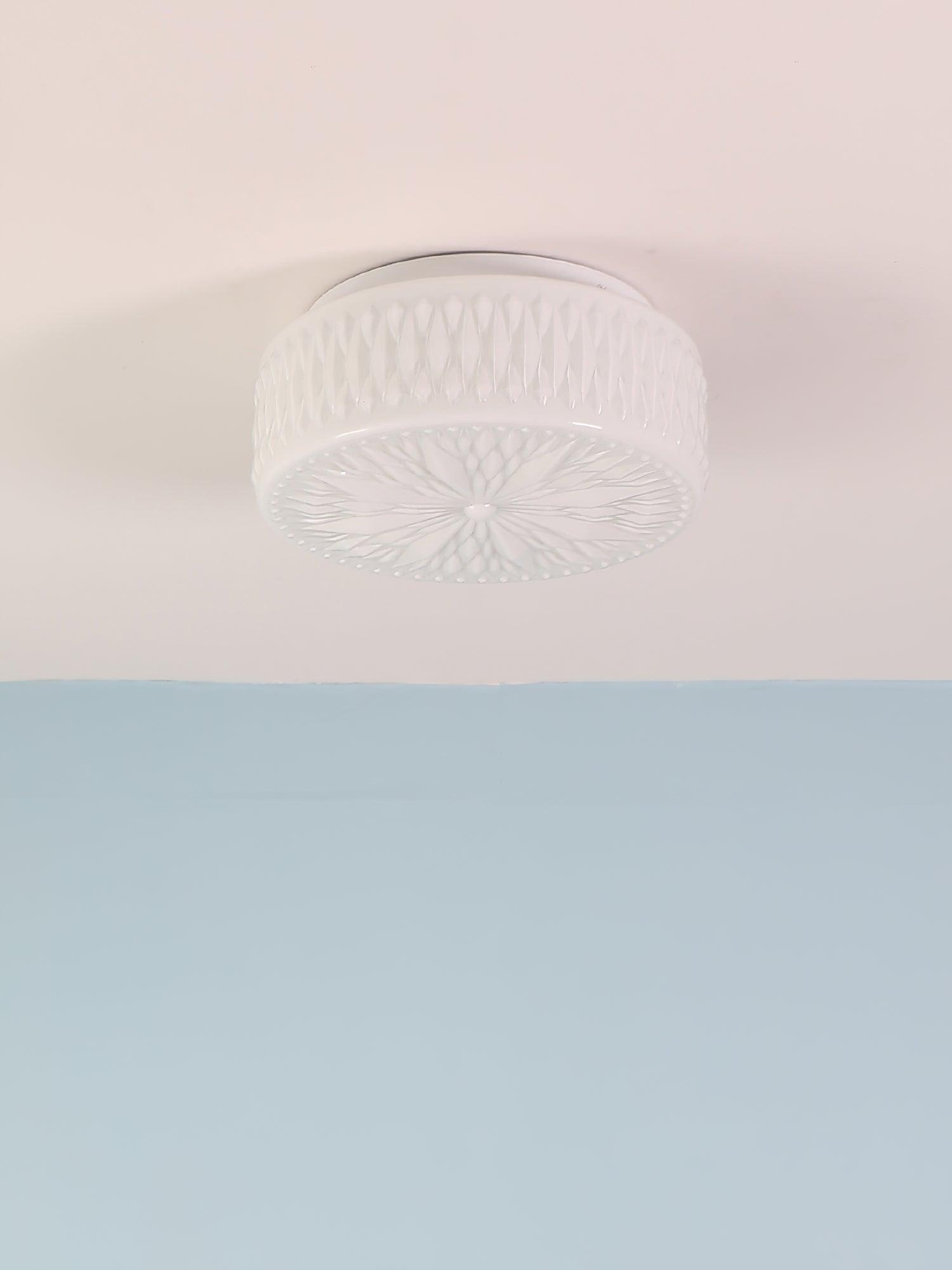 Solara Ceiling Lamp Glass Shade and Acrylic Modern Mooncake-Neutral Decor