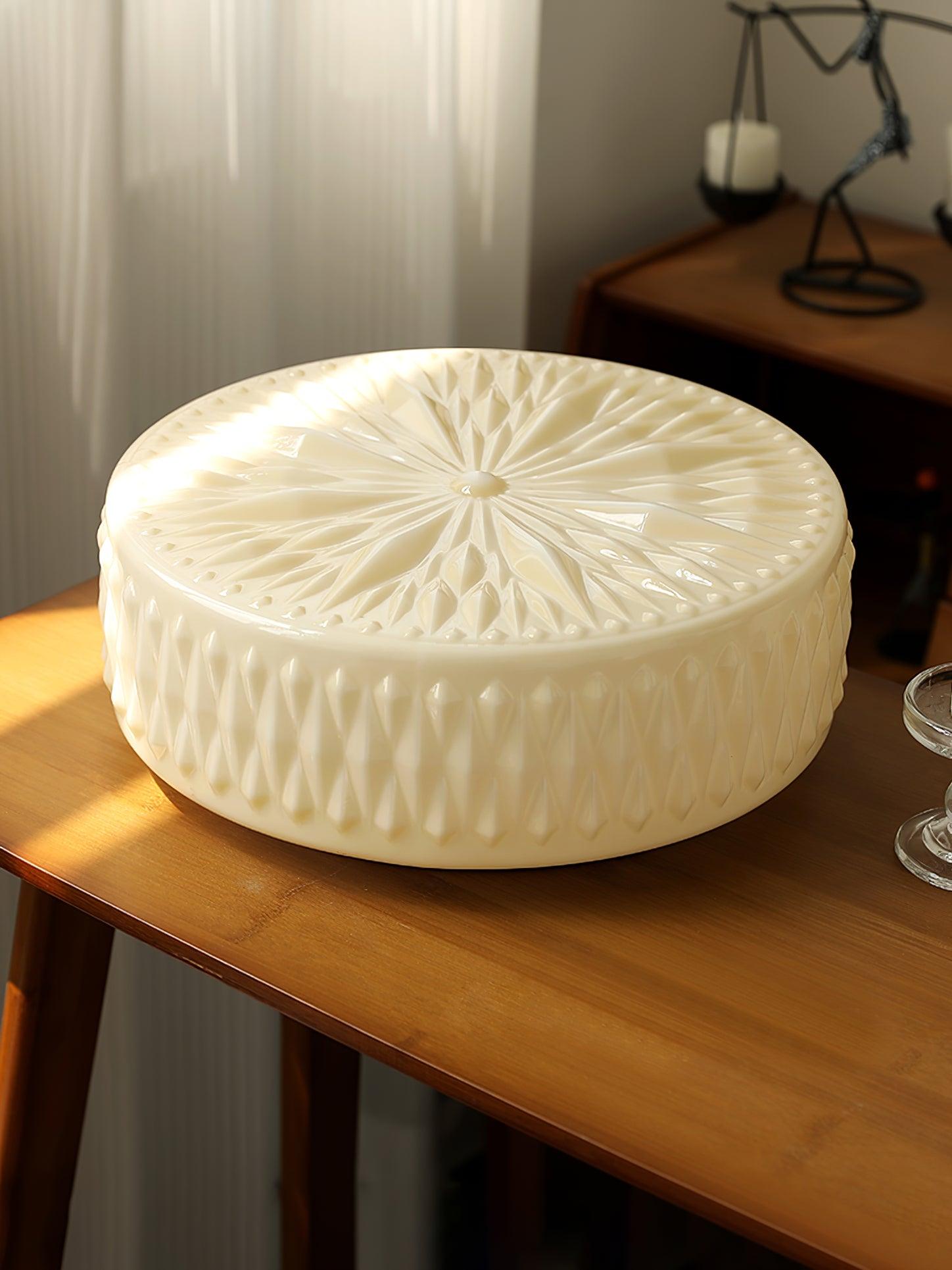 Solara Ceiling Lamp Glass Shade and Acrylic Modern Mooncake-Neutral Decor