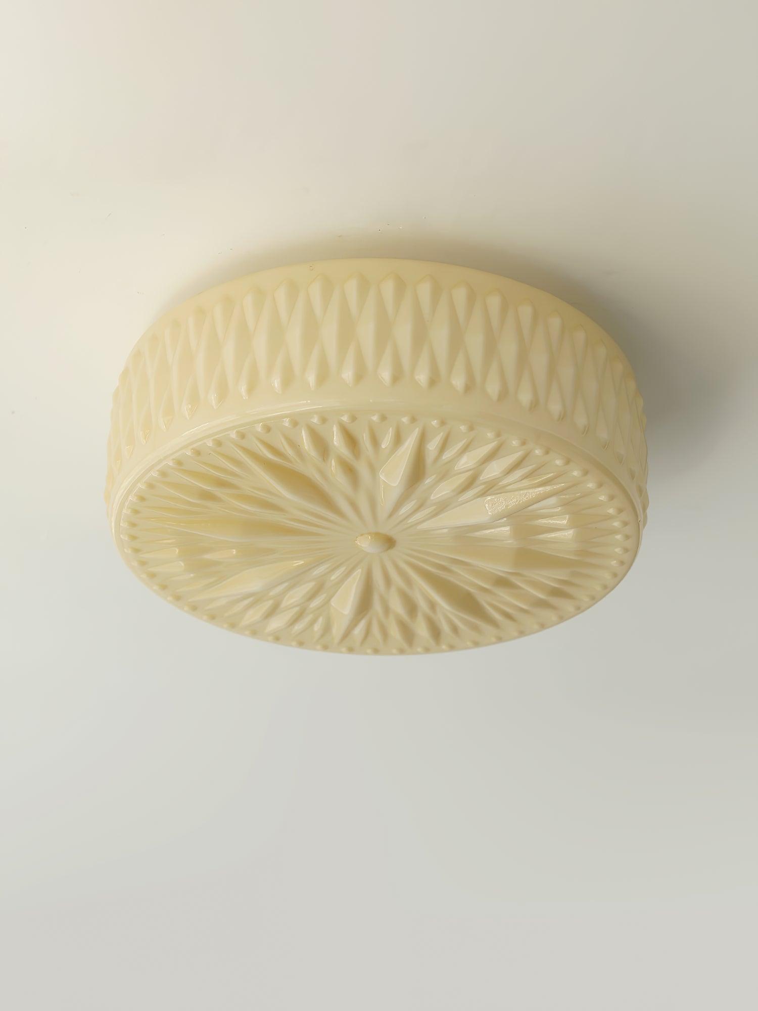 Solara Ceiling Lamp Glass Shade and Acrylic Modern Mooncake-Neutral Decor