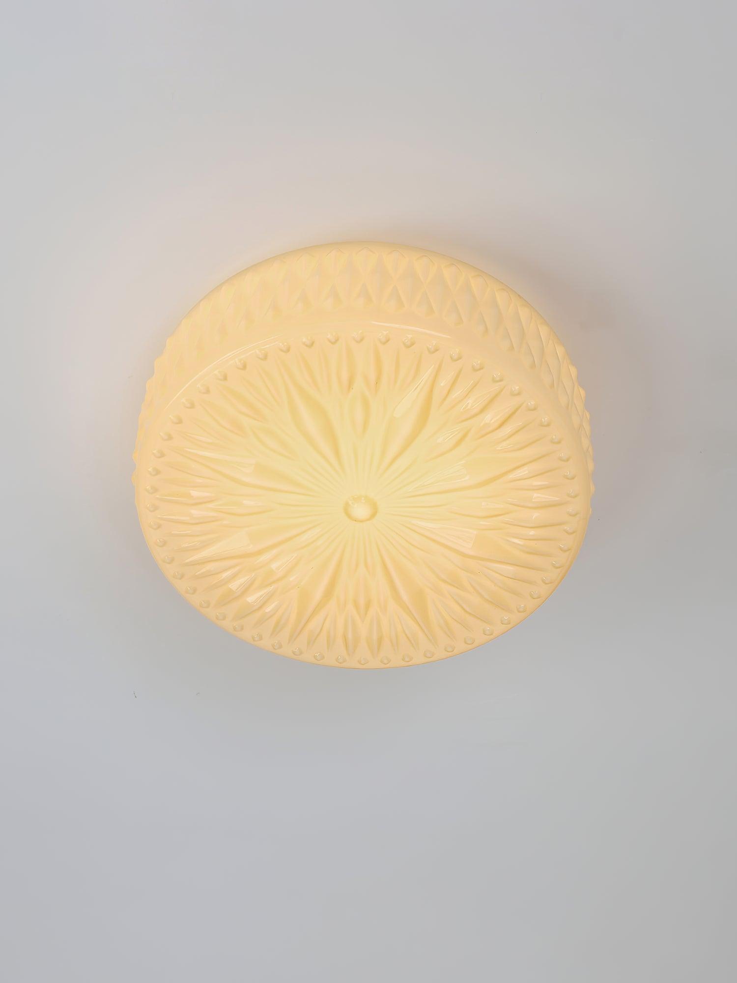 Solara Ceiling Lamp Glass Shade and Acrylic Modern Mooncake-Neutral Decor