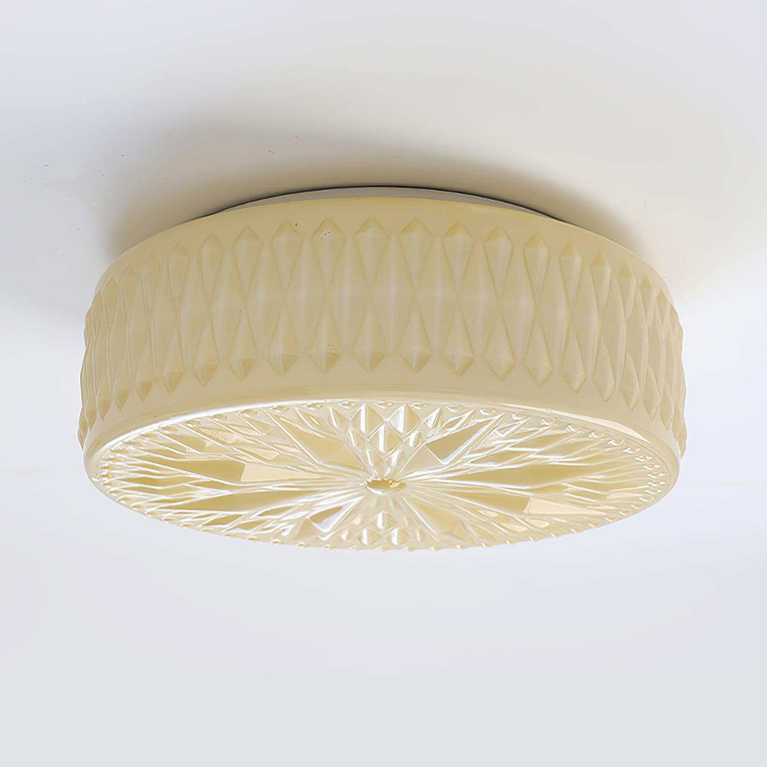 Solara Ceiling Lamp Glass Shade and Acrylic Modern Mooncake-Neutral Decor
