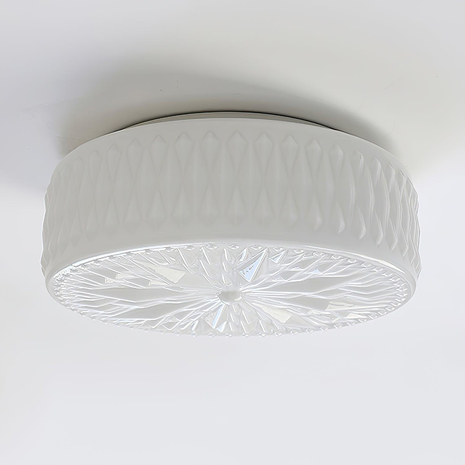 Solara Ceiling Lamp Glass Shade and Acrylic Modern Mooncake-Neutral Decor