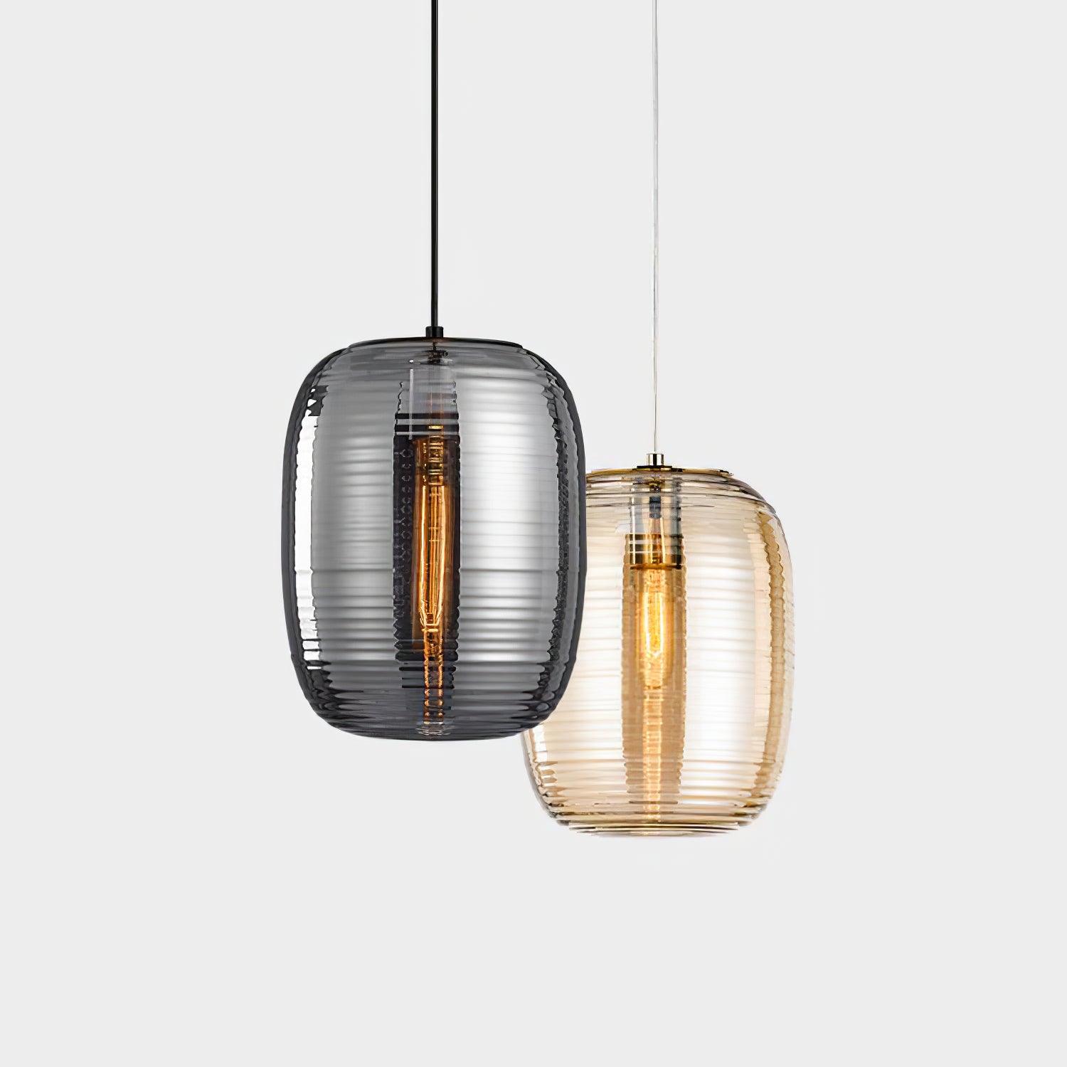 Zetheor Glass Pendant Light-Neutral Decor