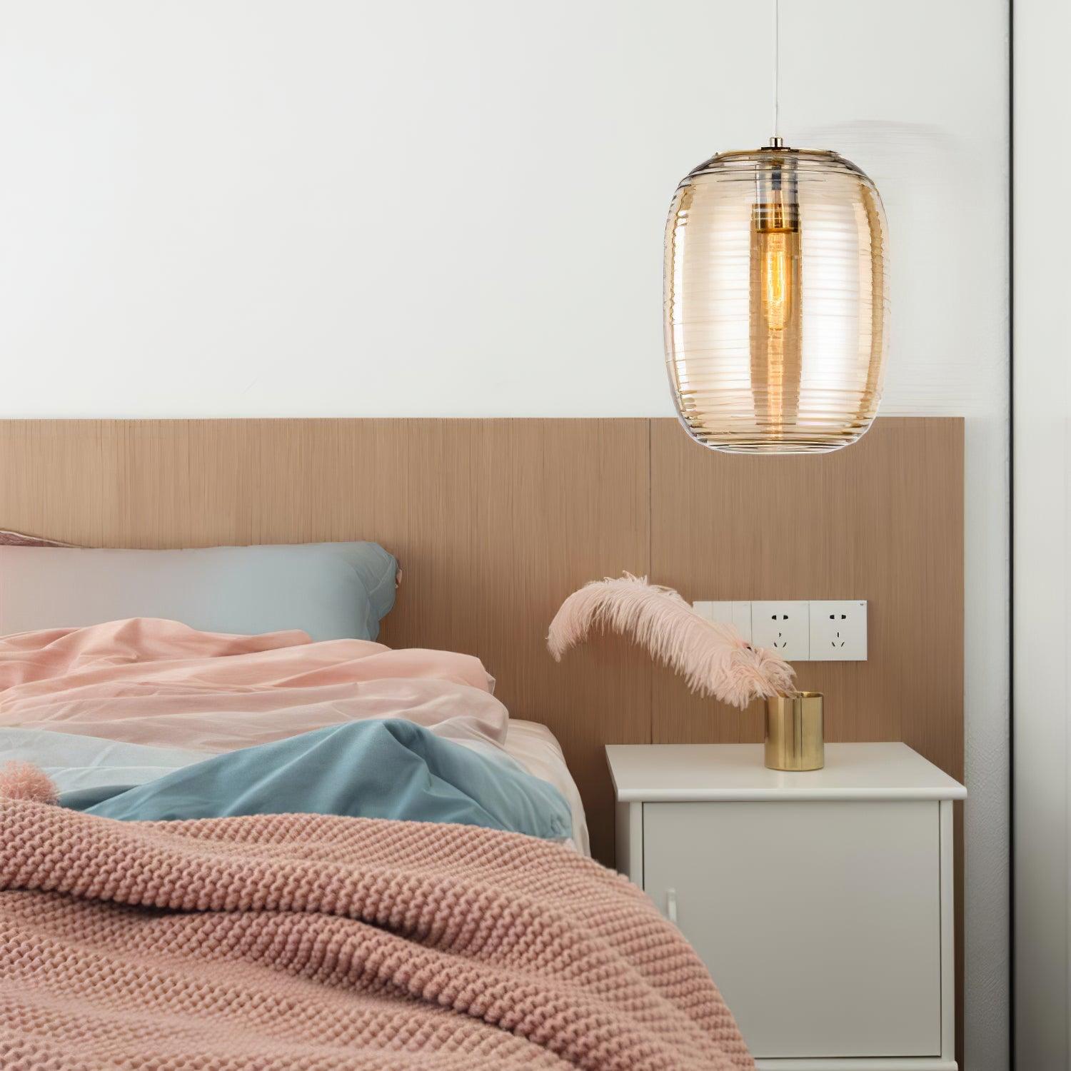 Zetheor Glass Pendant Light-Neutral Decor