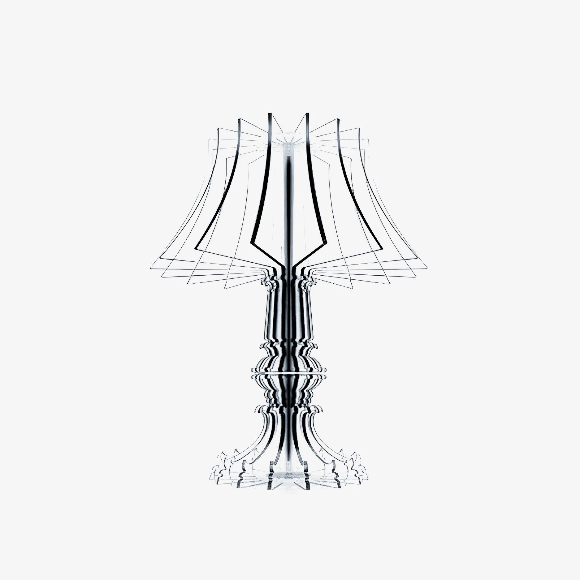Elmariel Sculptural Acrylic Table Lamp-Neutral Decor