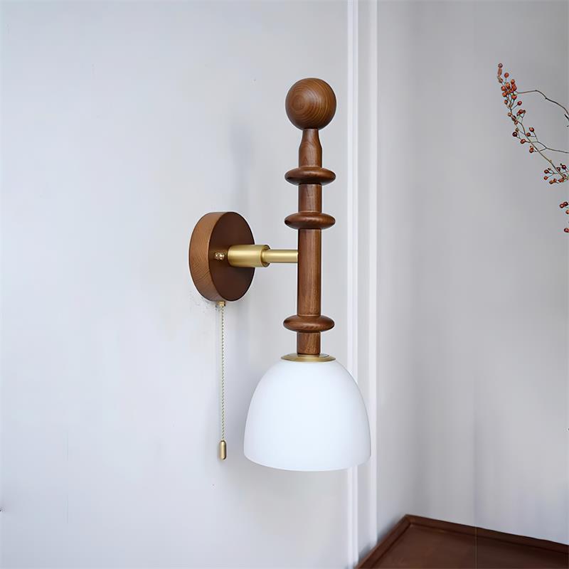 Aldorelia Wall Lamp Wooden Modern